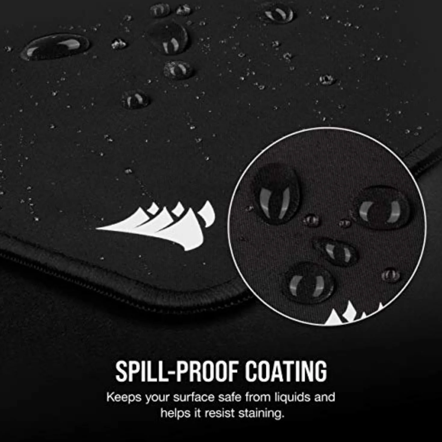 Corsair MM350 PRO Premium Spill-Proof Cloth Gaming Mouse Pad – Extended XL, Black