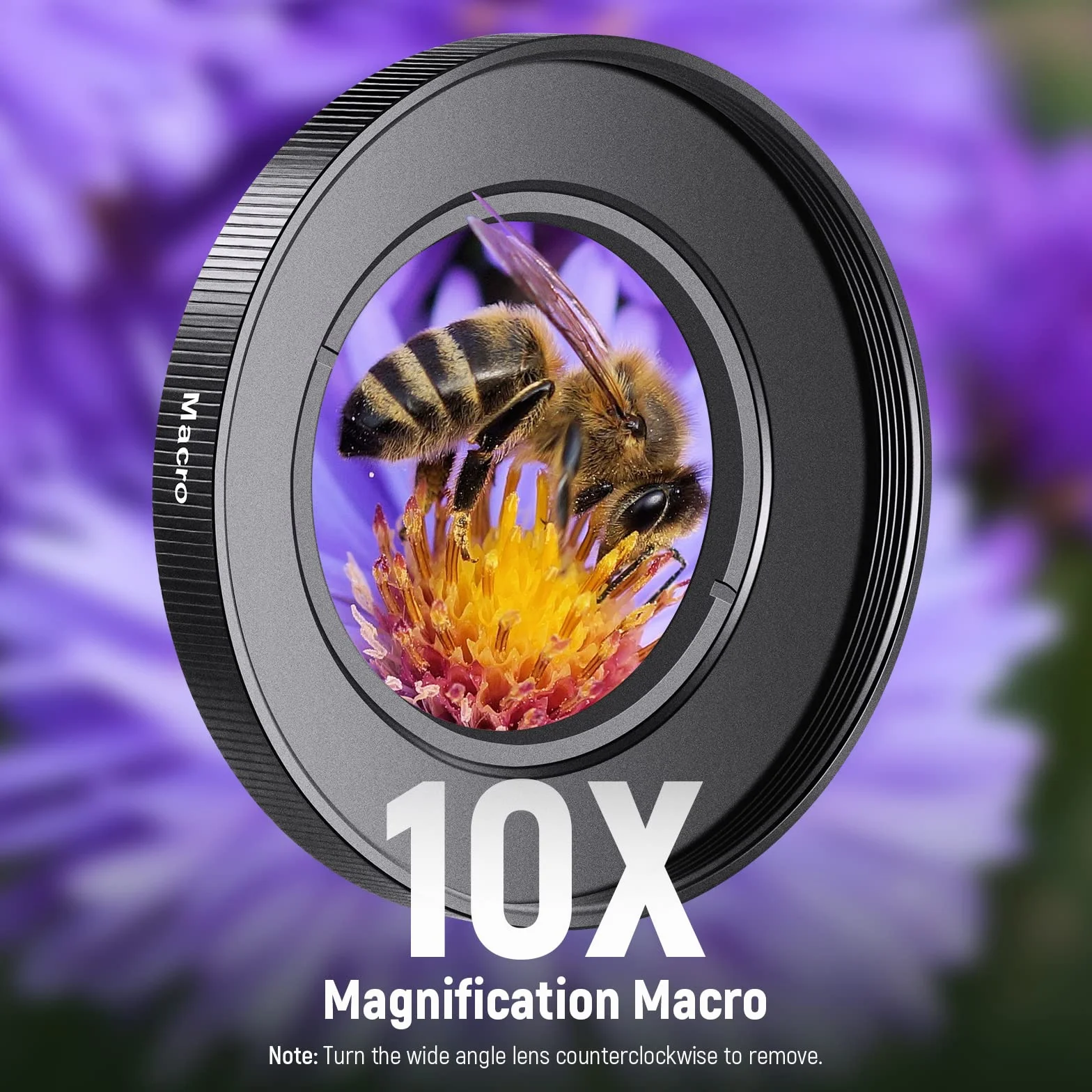 Neewer Szerokokątny obiektyw HD 40,5 mm do Sony ZV-1F ZV-E10 A5000 A6000 2 w 1 18 mm i 10x makro z adapterem