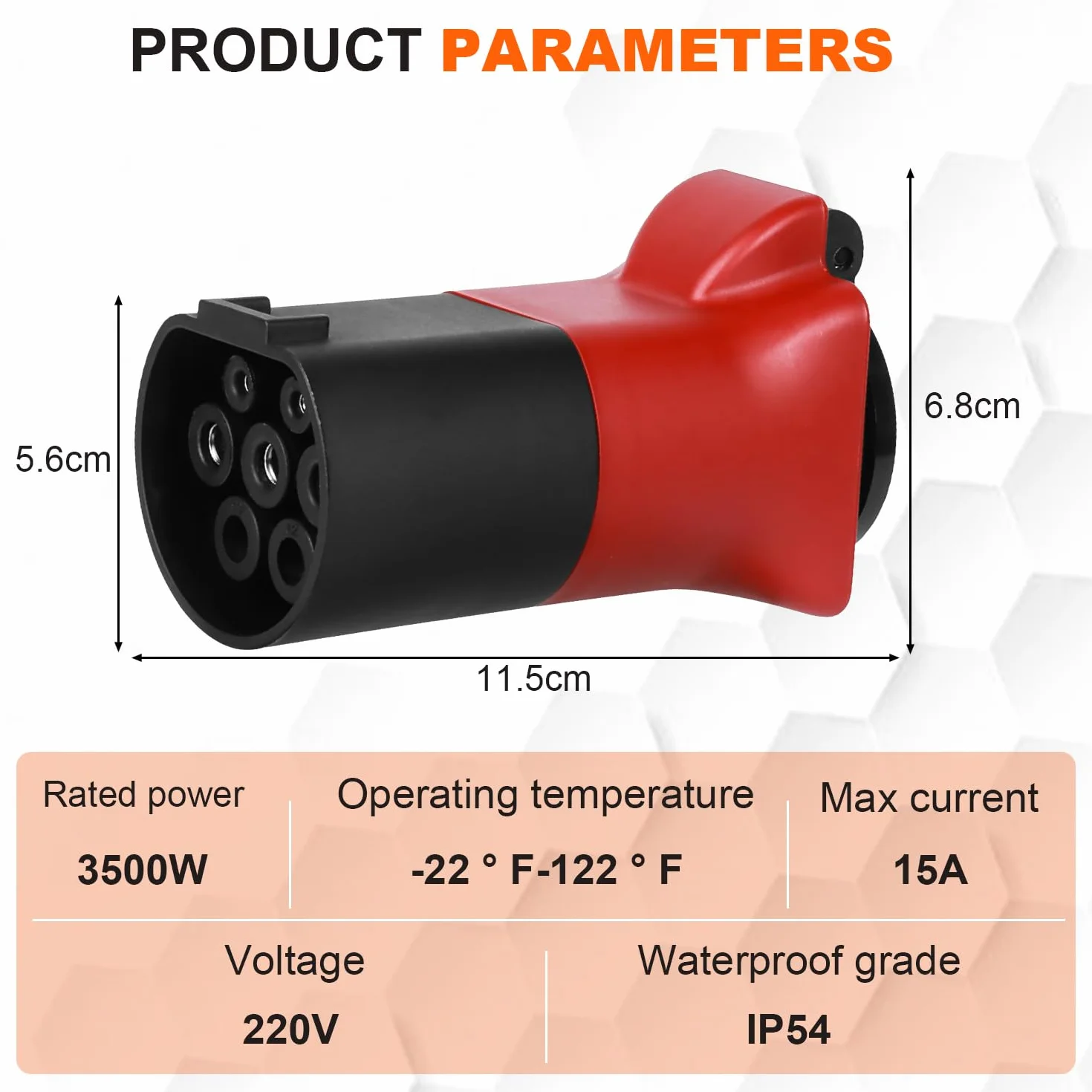 VOBOR V2L Type2 na adapter Schuko, 3,5 kW 16 A, 220 V, adapter samochodowy Schuko do ładowania, kompatybilny z MG4 MG5 MG ZS MG Marvel R