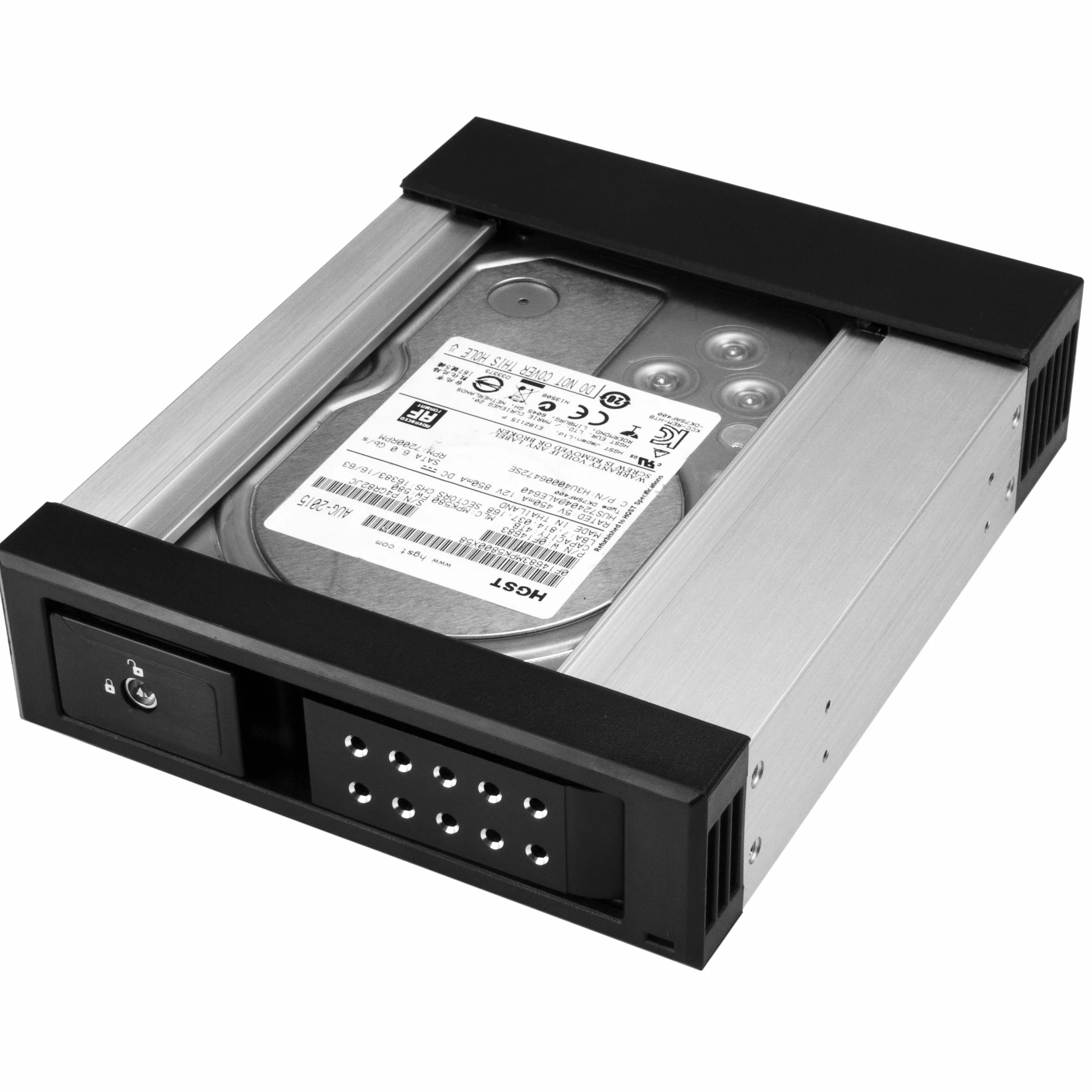 StarTech.com Hot-Swap kieszeń na dysk twardy 5,25" na 3,5" SATA/SAS aluminium HSB1SATSASBA