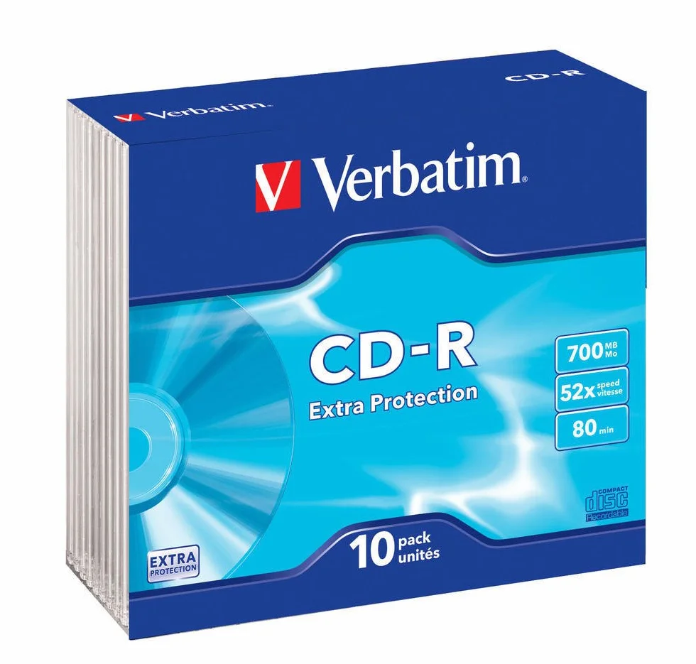 Verbatim 43415, Opakowanie na Płyty CD-R 700MB, Niebieski