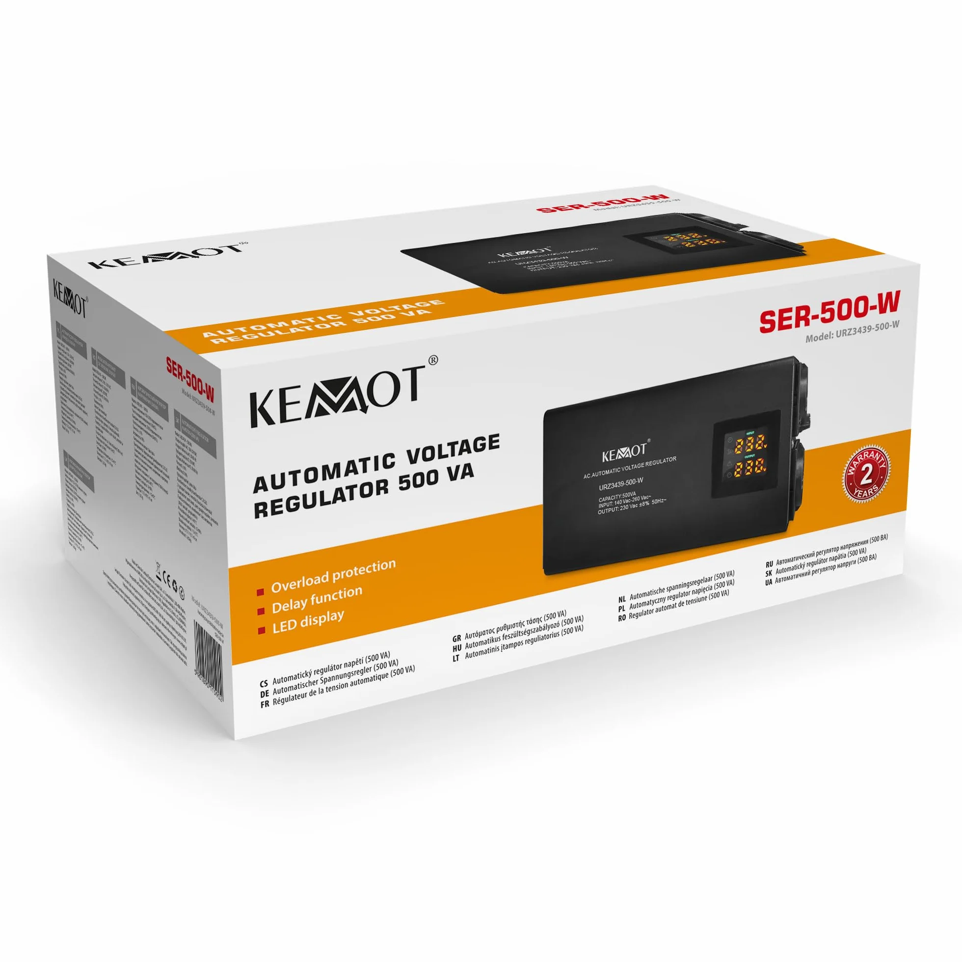 Kemot Automatyczny Stabilizator Napięcia SER-500-W Precyzja 8%
