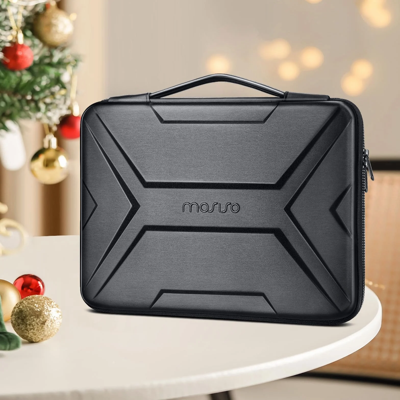 MOSISO 17-17,3 cal etui na laptopa z twardą obudową, 17,3 cal wodoodporna i odporna na wstrząsy torba na laptopa kompatybilna z MacBook HP Dell, artystyczna geometryczna EVA torba na laptopa z