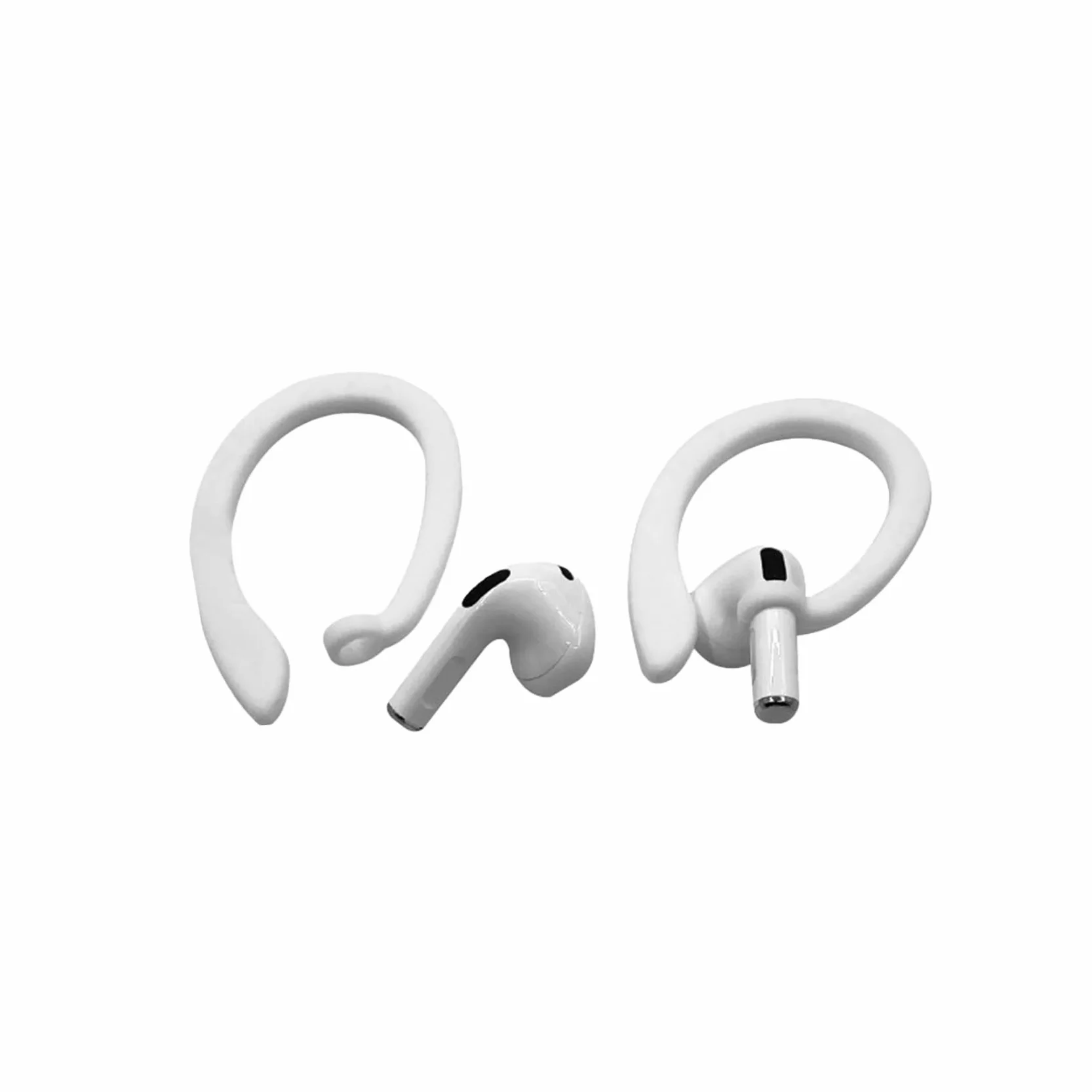 1 para zaczepów na ucho do słuchawek Bluetooth, do słuchawek Airpods, Apple, akcesoria sportowe, ochrona przed zgubieniem, silikonowe zaczepy na ucho