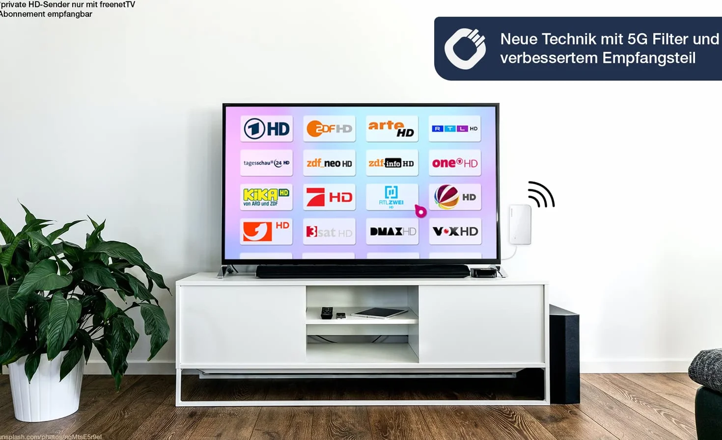 Oehlbach D1C17235 Scope Vision 5G DVB-T2 HD antena cyfrowa, aktywny wzmacniacz DVB-T2, następca naszego zwycięzcy testu, teraz z filtrem 5G, kolor biały