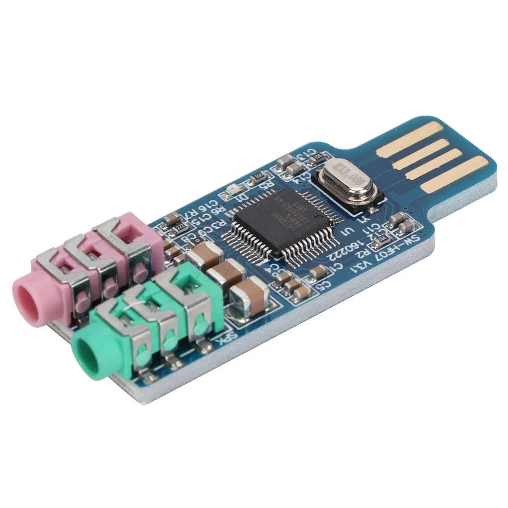 Zewnętrzna karta dźwiękowa USB Plug and Play - Uniwersalny adapter audio do laptopa i komputera dla gamingu, muzyki i konferencji online, wysokiej jakości dźwięk kompatybilny z i