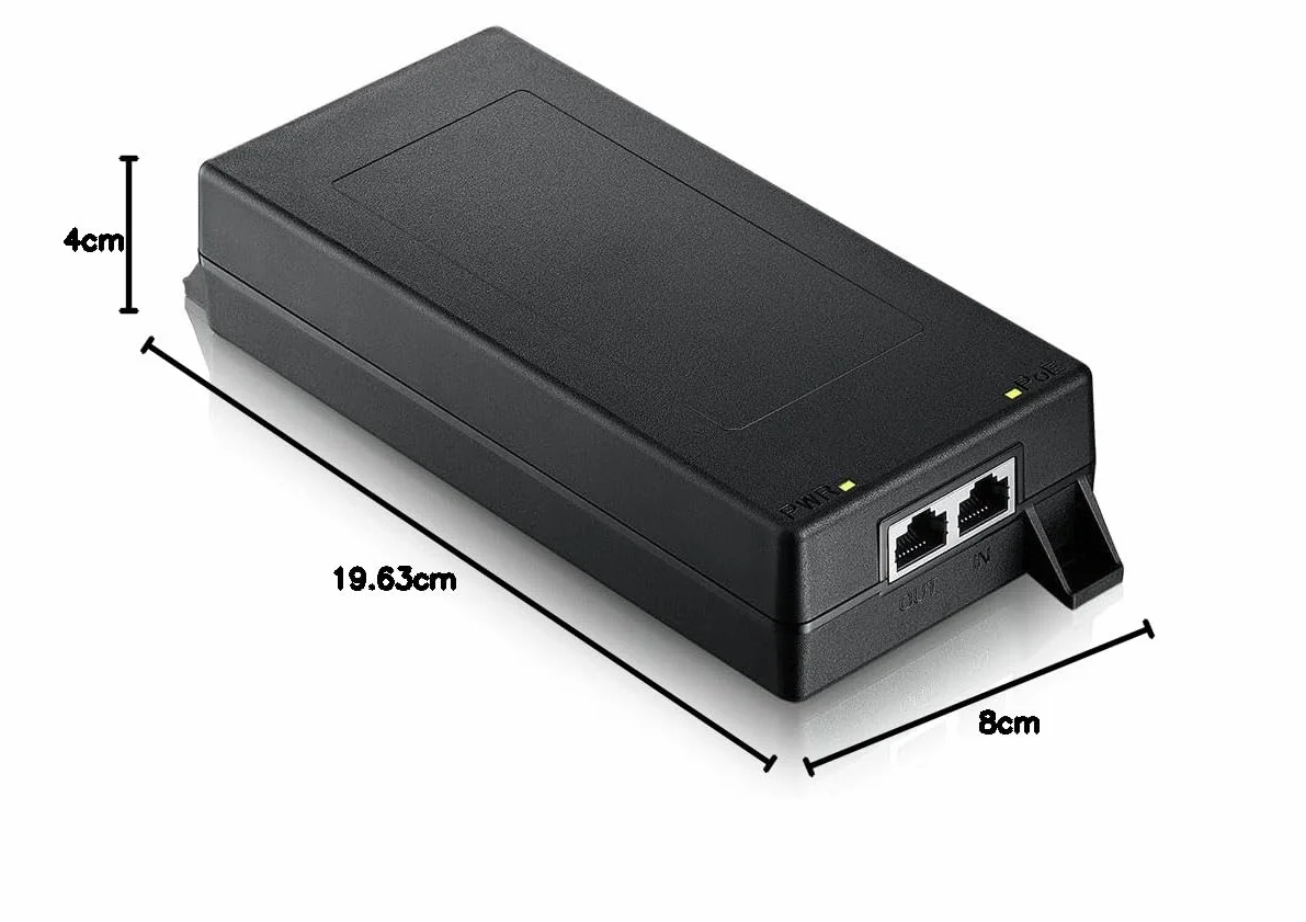 Zyxel Pojedynczy port Powerinjector | 1-10G MultiGig 802.3bt PoE++ Injector | Simple Plug and Play | IEEE 802.3af/at/bt kompatybilny bezprzewodowy interfejs LAN, kamery IP Video lub IP Phones up tp
