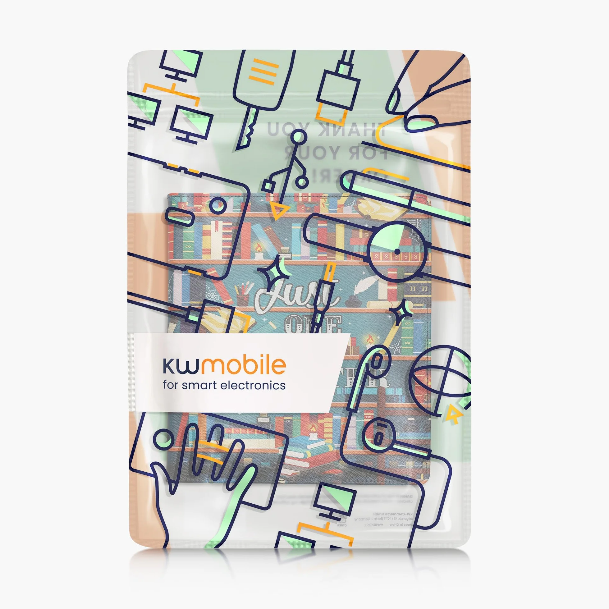kwmobile Etui na czytnik e-booków kompatybilne z Amazon Kindle Scribe (2022/2024) wielokolorowe