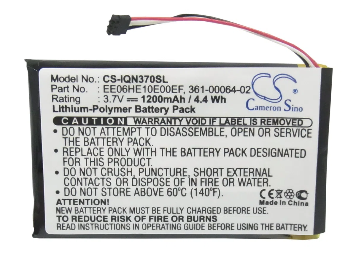 1200mAh Battery For Garmin Nuvi 3700, Nuvi 3760, Nuvi 3790, Nuvi 3750