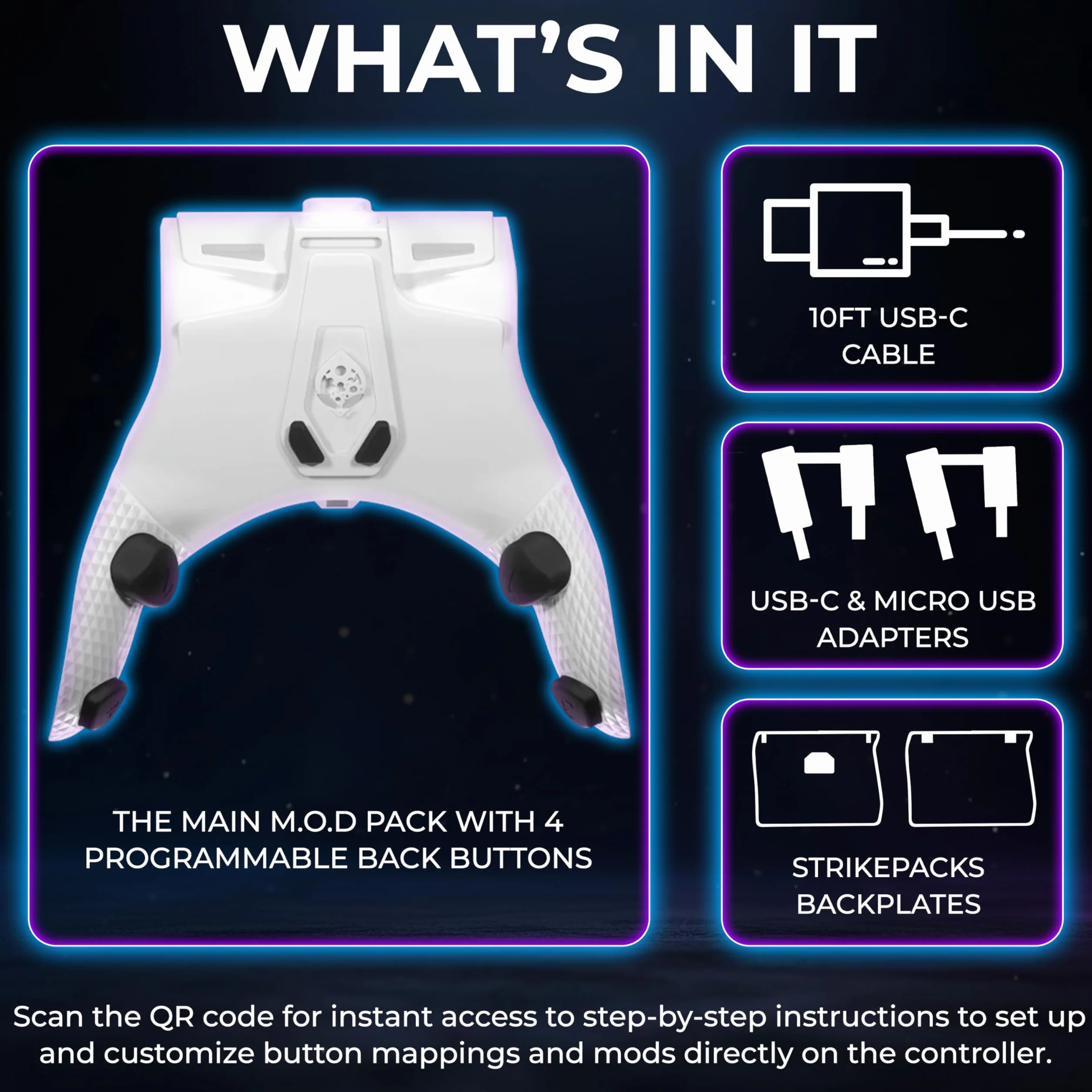 Collective Minds Gaming XBOX Strikepack Horizon Vista M.O.D. Pack for Xbox Series X, Xbox Series S i Xbox One Standard Controllers