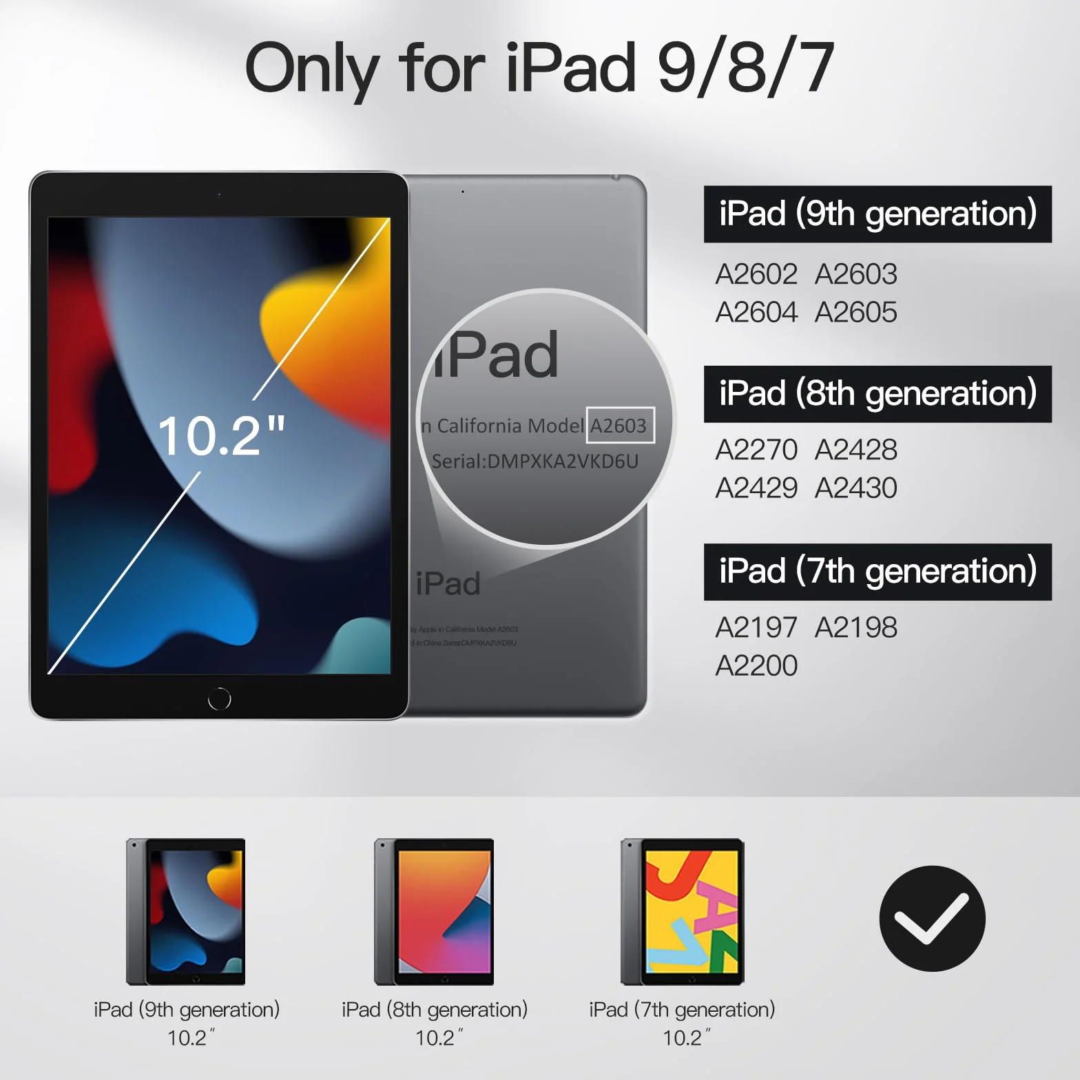 JETech Etui dla iPad 9/8/7 (10,2 Cala, Modelu 2021/2020/2019, 9./8./7. Generacji), Case z Obudowa, Automatycznie Budzi/Spać (Czarny)
