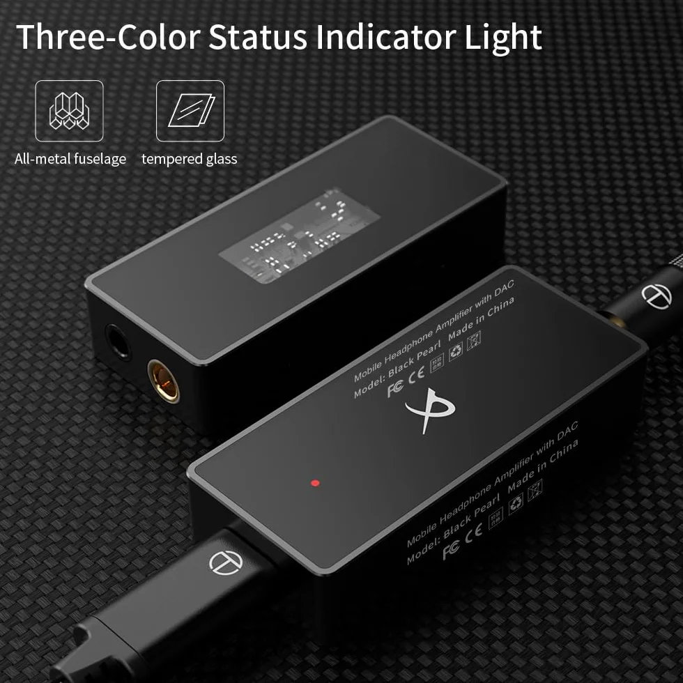 LEAUDIO TRN Black Pearl Przenośny cyfrowy dekoder audio Hi-Fi 3,5+4,4 wyjście podwójny CS43131 PCM 384 kHz 32-bitowy DSD256 DAC wzmacniacz słuchawkowy
