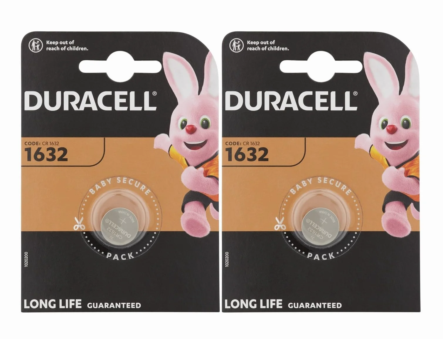 2x Duracell 1632 (2 x 1 bateria) 2 baterie (CR1632)