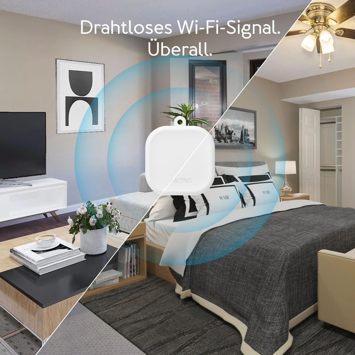 Aeotec Range Extender 7 Zwave Repeater współpracuje z Zwave Hub SmartThings Fibaro