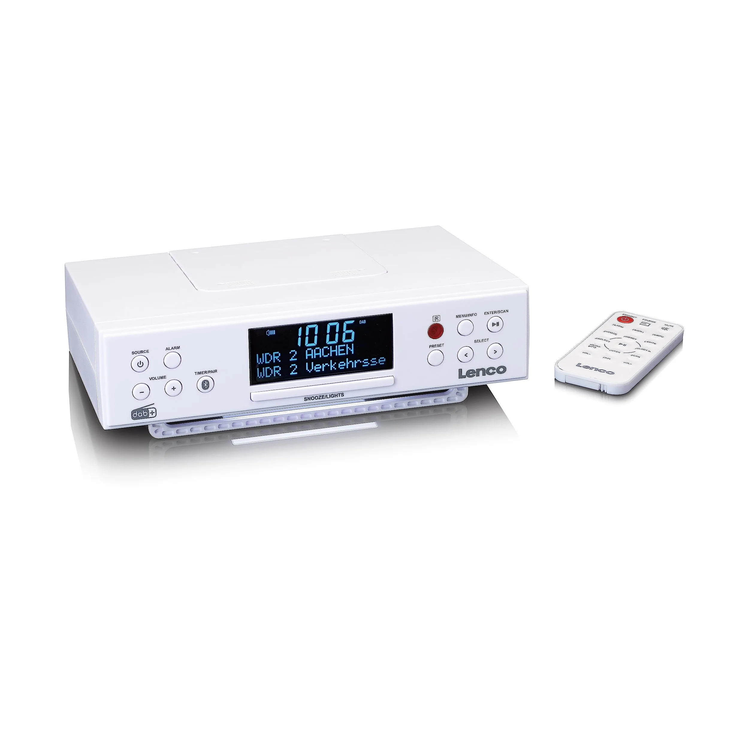 Lenco KCR-190 DAB+ radio kuchenne podszafkowe Bluetooth PLL FM