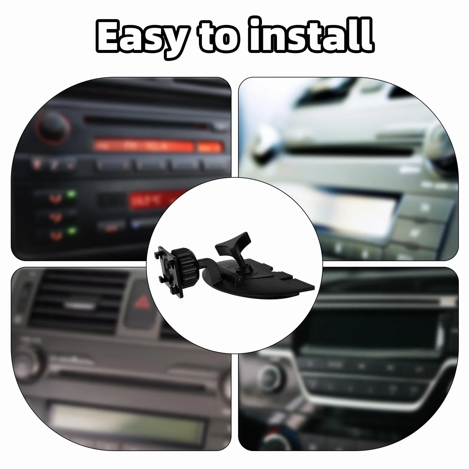 Penitue Uchwyt Gniazda CD do CarPlay Ekranu, Wytrzymały Obrotowy o 360 Stopni Uchwyt do CD Kompatybilny z CarPlay Wyświetlaczami i Monitorami GPS