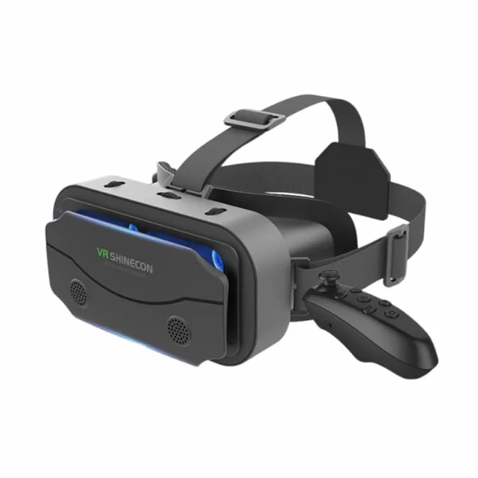 Okulary VR do telefonu komórkowego z pilotem zdalnego sterowania, 3D VR, okulary do wirtualnej rzeczywistości, do komputerów stacjonarnych, ochrona przed niebieskim światłem, pasuje do iPhone i