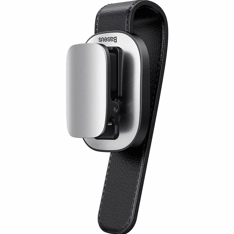 Baseus Platinum Vehicle Eyewear Clip (typ klipsa) (srebrny)
