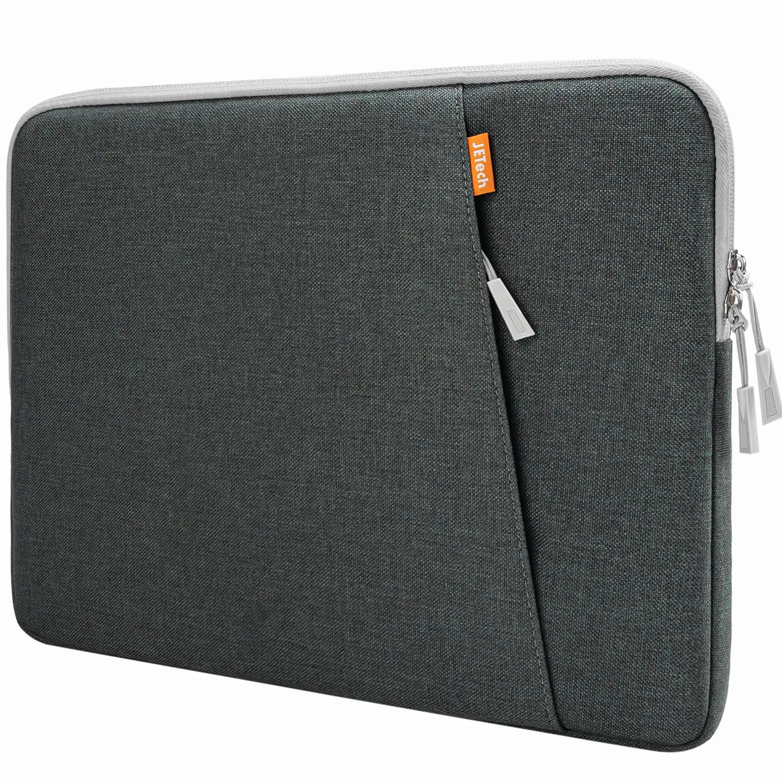 JETech Pokrowiec na Laptopa dla 13-14 Cala MacBook Neo (A18 Pro), MacBook Air/Pro (M1-M5) 2020-2026, 13-13,6 Cala Notebook, Wodoodporny Torba Etui z Kieszenią (Ciemno Szary)