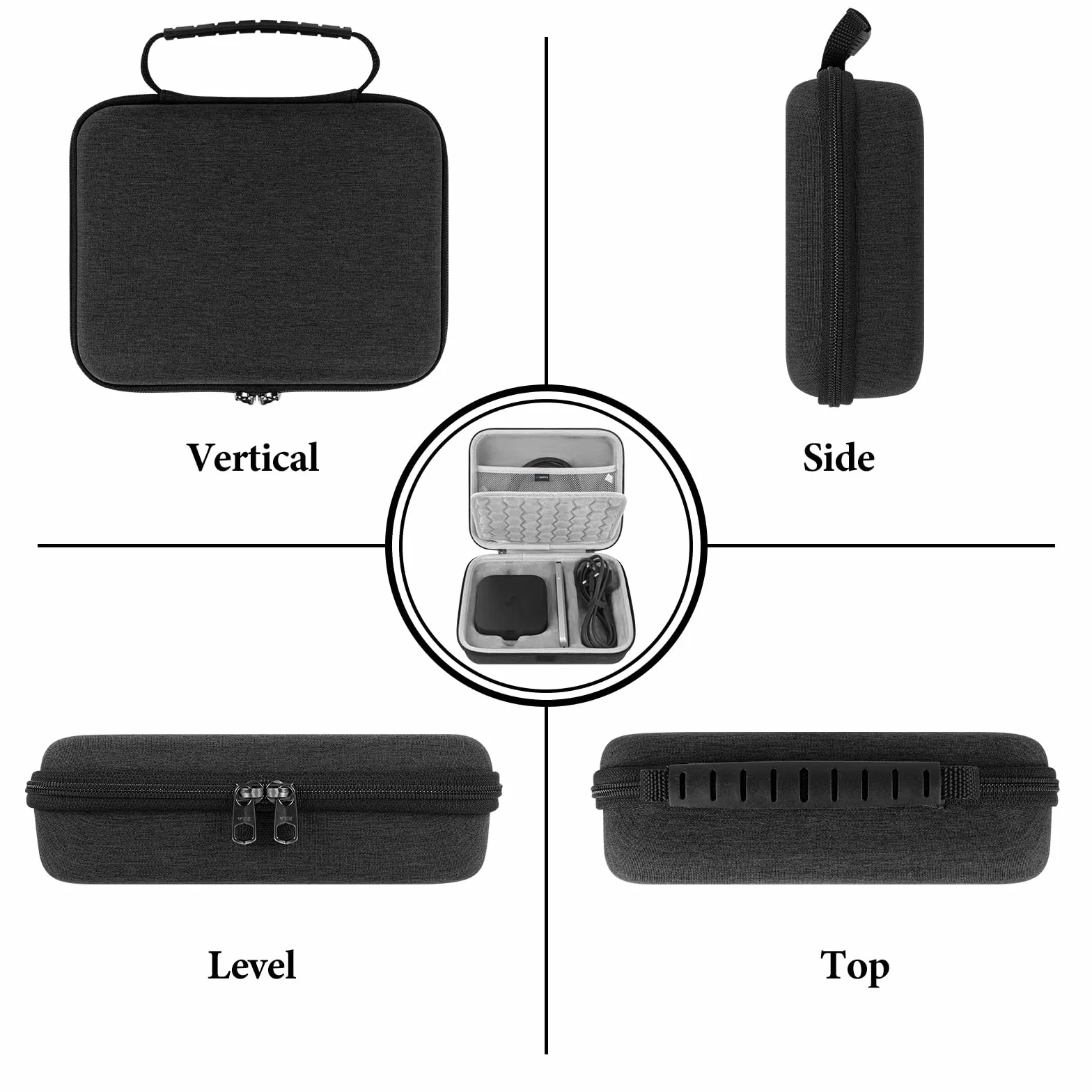 Geekria Sztywne etui podróżne kompatybilne z Apple TV 4K (3. gen) Siri Remote