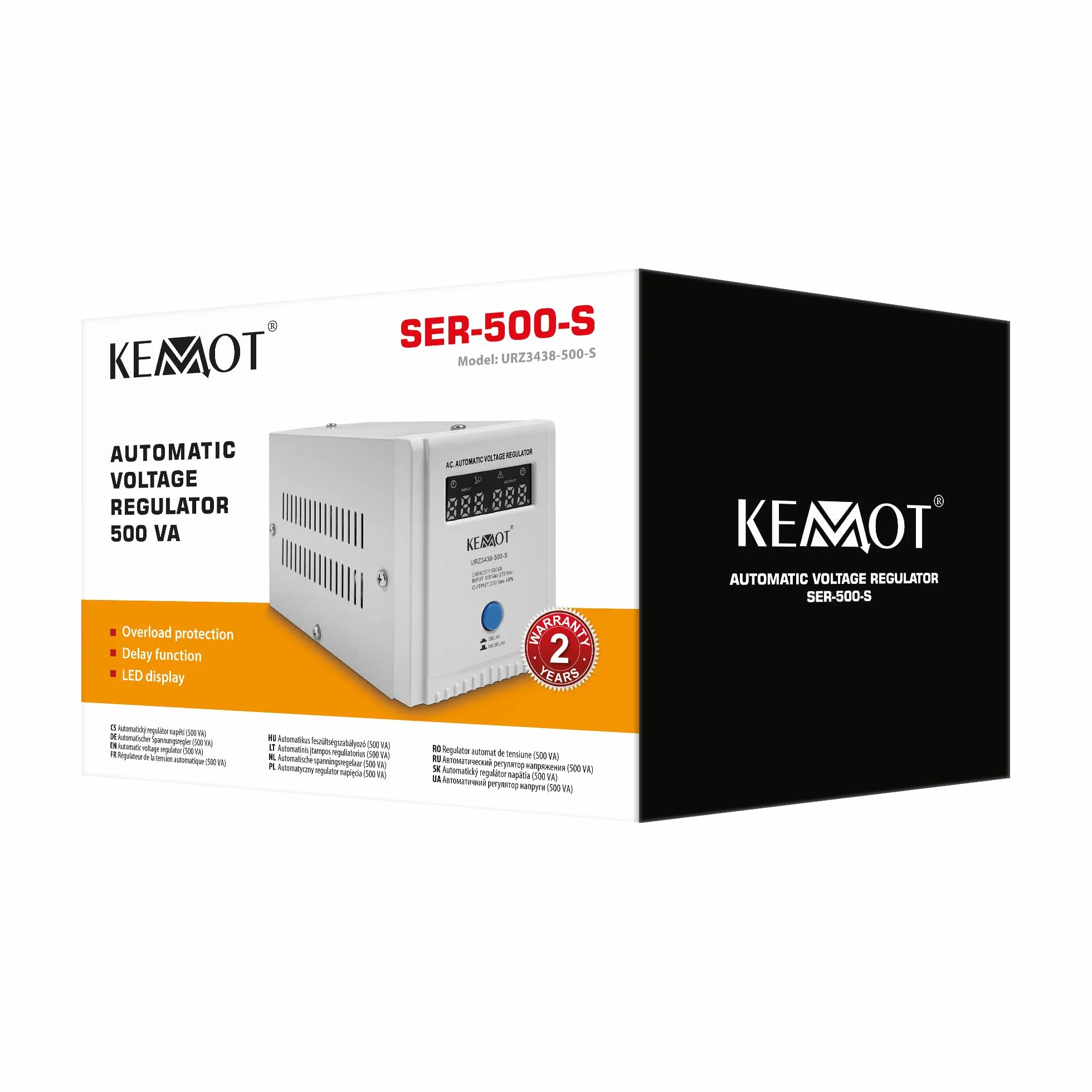 Kemot Automatyczny Stabilizator Napięcia SER-500-S Precyzja 8% URZ3438-500-S