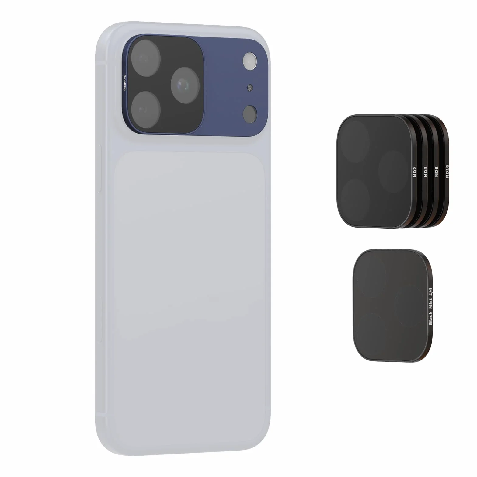 SmallRig Kwadratowy zestaw filtrów ND i czarnej mgły do iPhone'a 17 Pro (niebieski) 6073