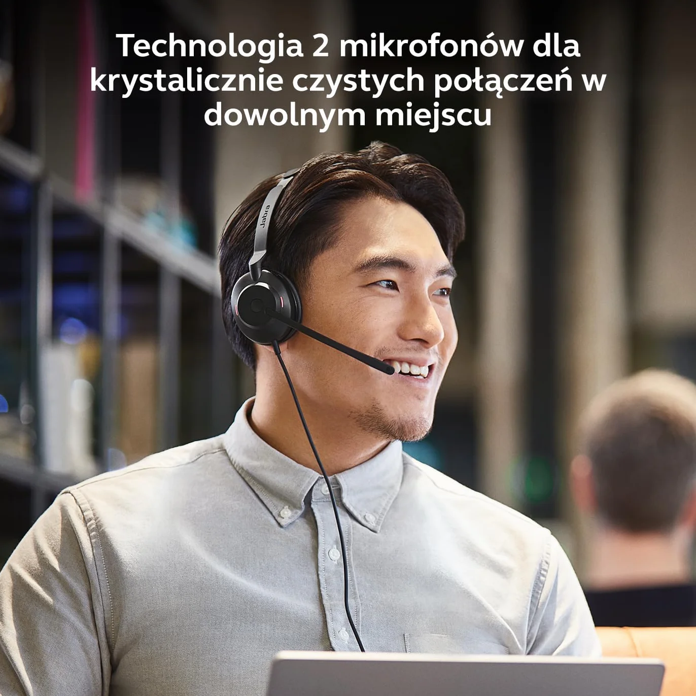 Jabra Evolve2 30 SE przewodowy zestaw słuchawkowy USB-A/USB-C certyfikowany dla Microsoft Teams