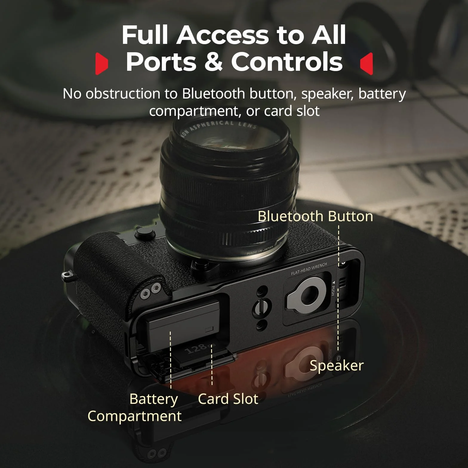 SMALLRIG Uchwyt X-E5 L-Shape do FUJIFILM Arca Szybki Montaż 1/4"-20 Czarny