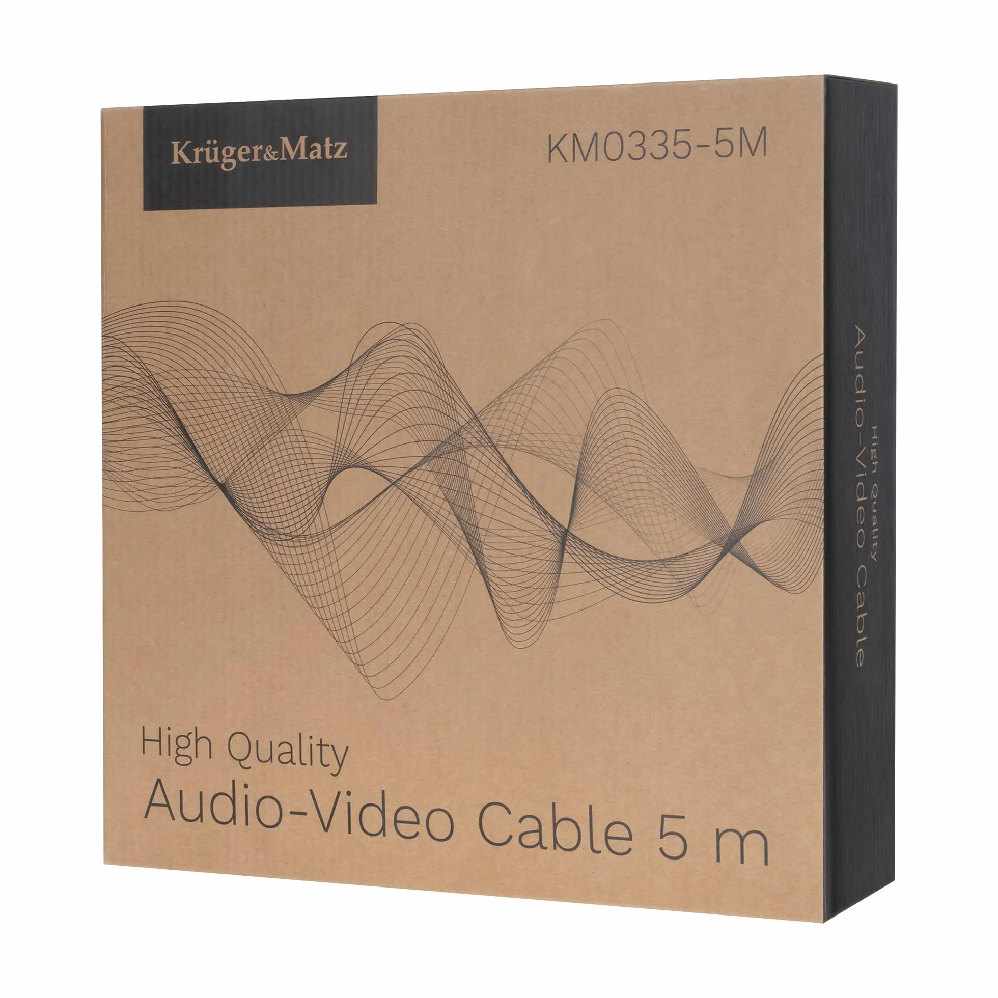 Krüger&Matz Kabel Głośnikowy 5.0m Wtyki Banan 2 szt. KM0335-5M