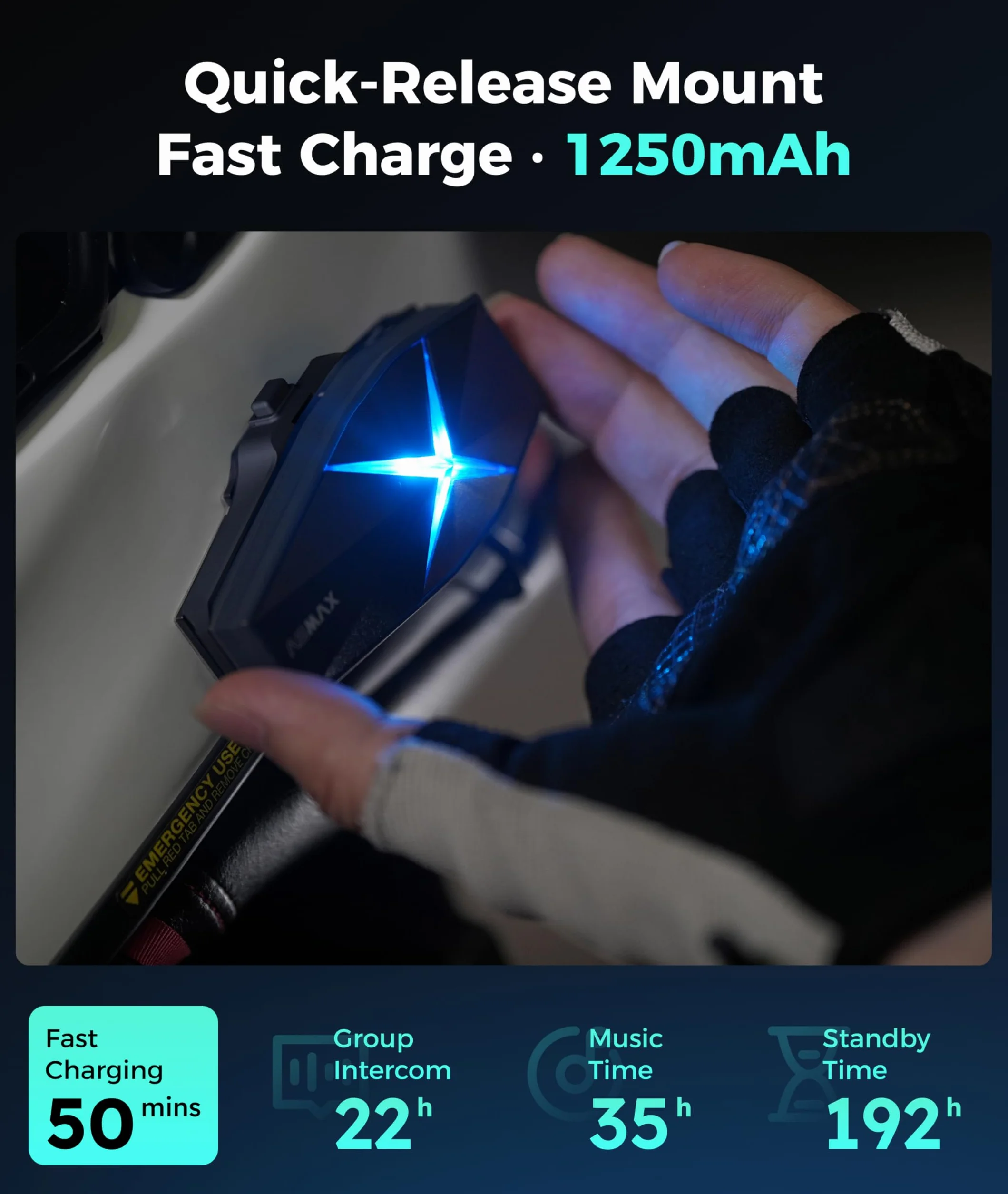 ASMAX F1 motocyklowy zestaw słuchawkowy Bluetooth, sterowany głosem kask siatkowy intercom system komunikacji