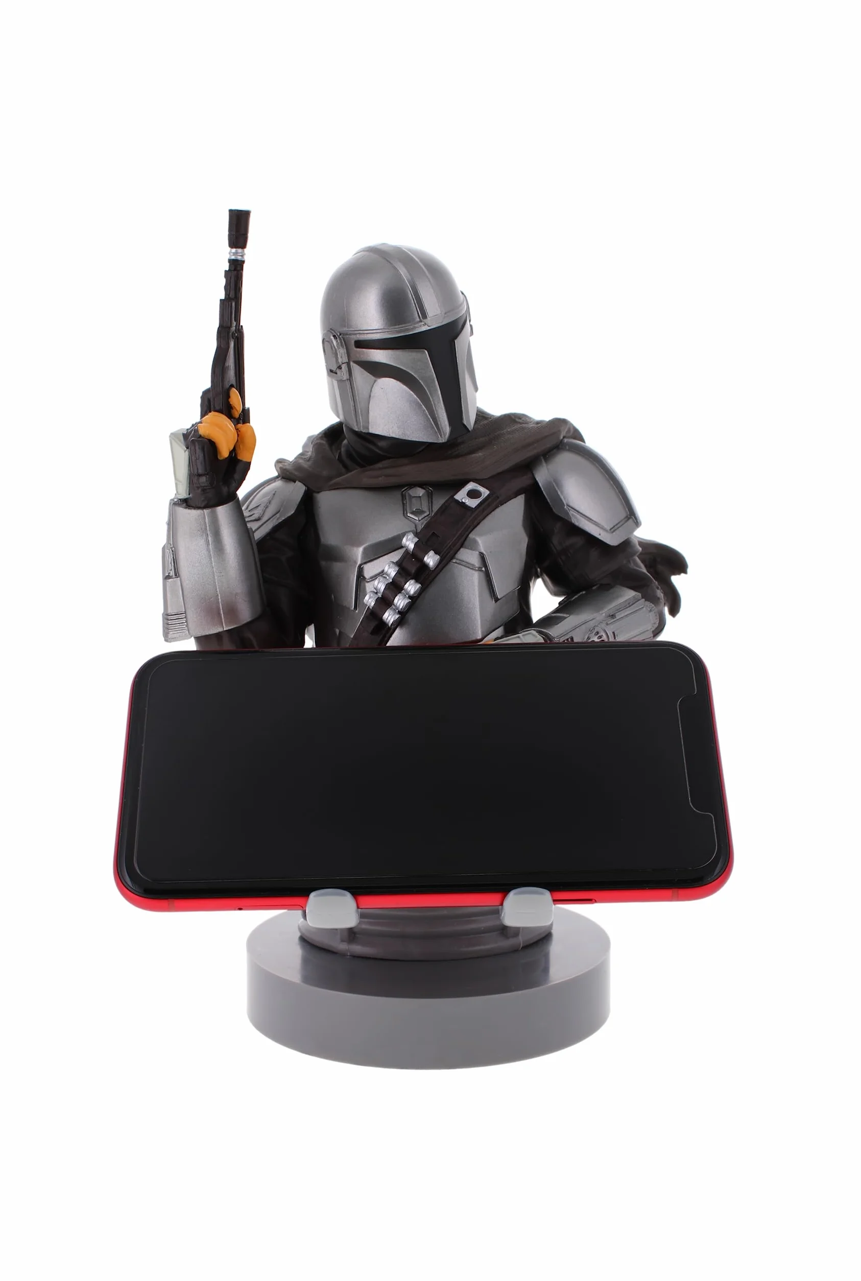 Cable Guys - Star Wars The Mandalorian Gaming Accessories Holder & Phone Holder for Most Controller (Xbox, Play Station, Nintendo Switch) & Phone