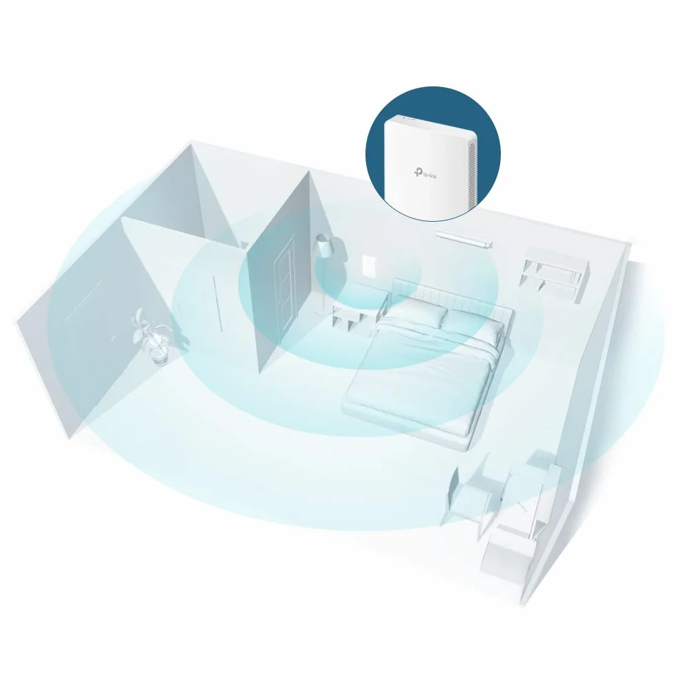 TP-Link EAP235-Wall, Punkt dostępowy WiFi AC1200 MU-MIMO, Montaż ścienny, Obsługa PoE, 3 porty LAN, Zarządzanie przez Omada SDN, Roaming bez zakłóceń, VLAN, QoS, portal uwierzytelniania