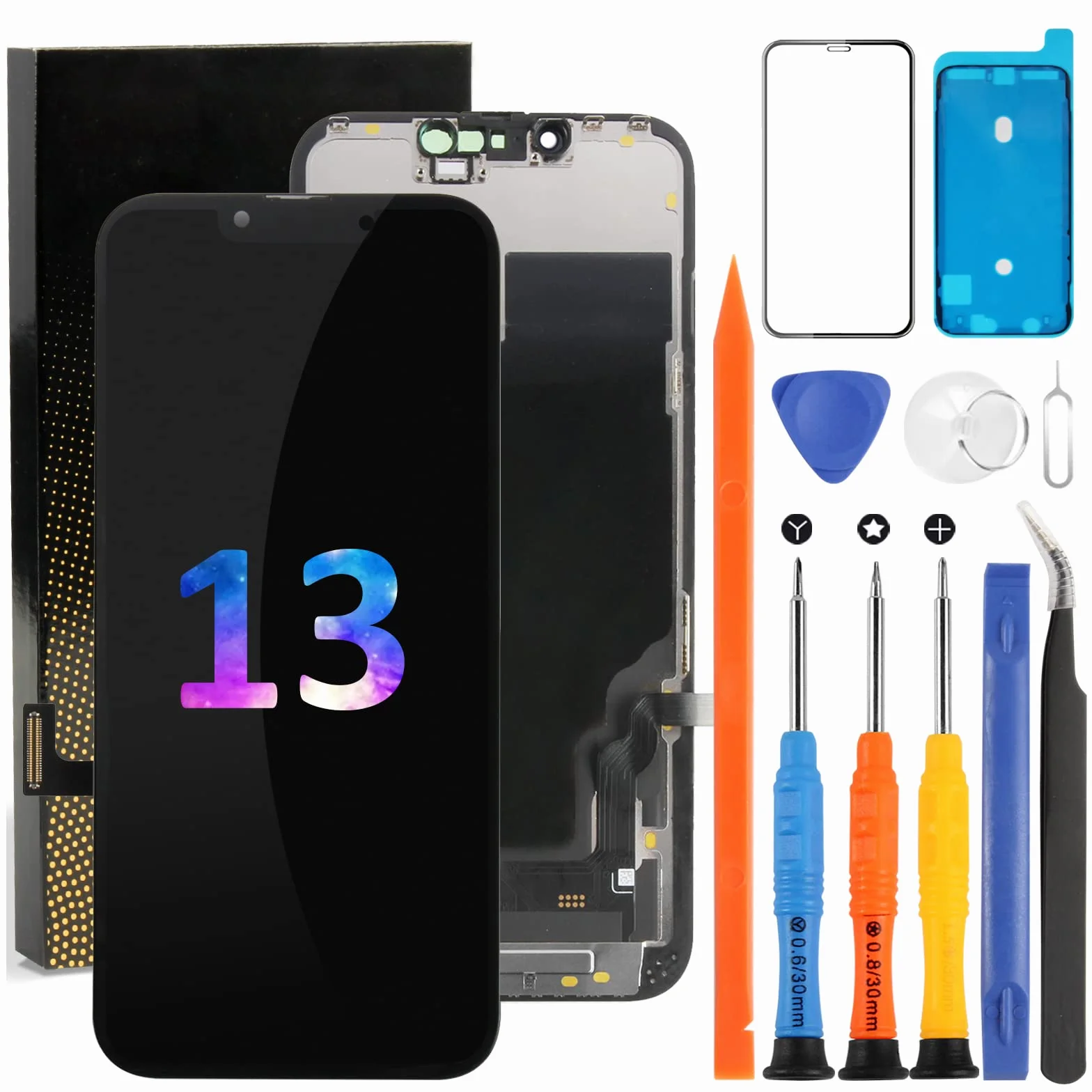 Dla iPhone 13 zamiennik ekranu dla iPhone 13 ekran LCD zamiennik A2633 wyświetlacz LCD A2482 dotykowy digitizer montaż A2631 A2634 A2635 (Incell nie oryginalny)