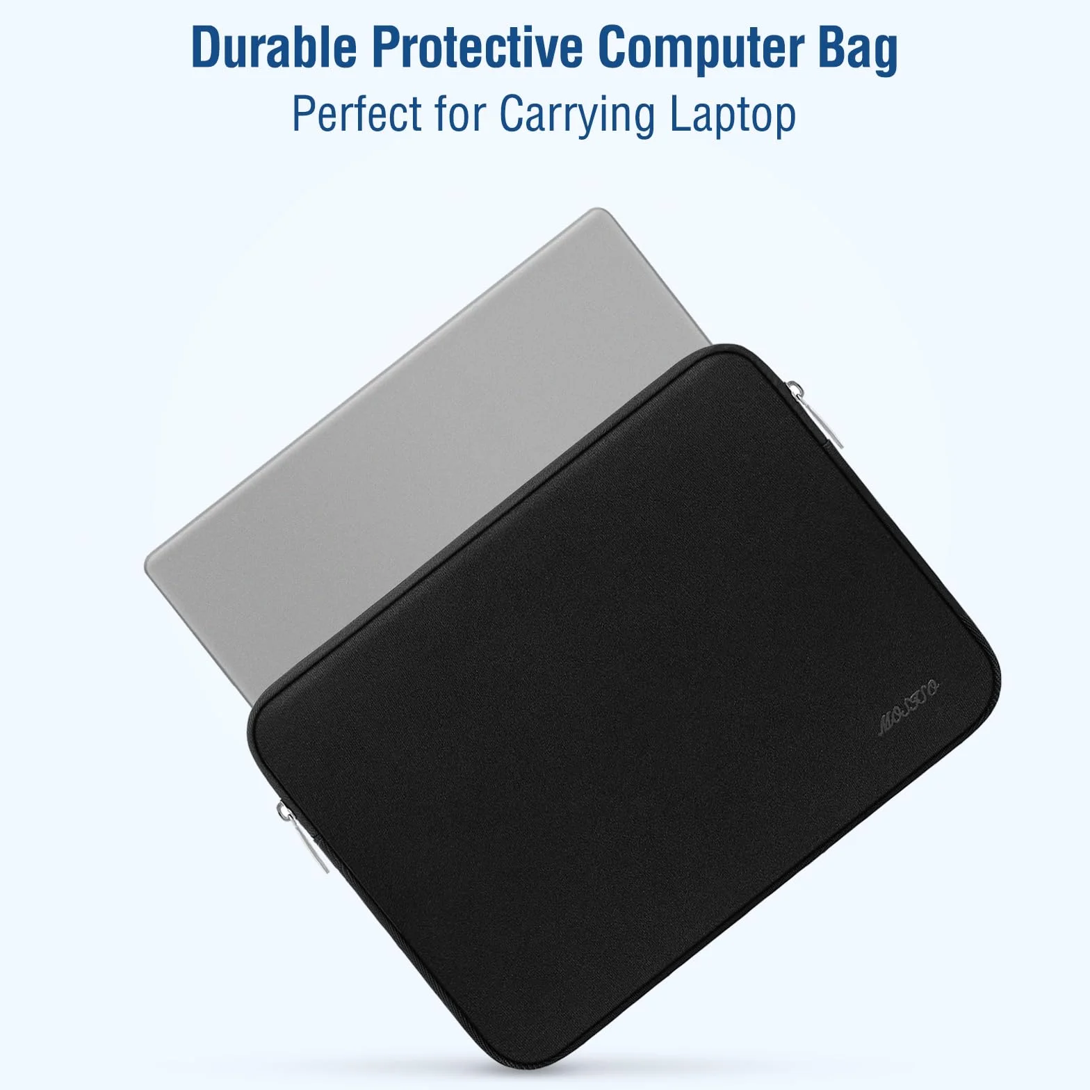 MOSISO Pokrowiec na laptop 18-18,5 cala ASUS HP Dell Lenovo, neoprenowa torba czarna