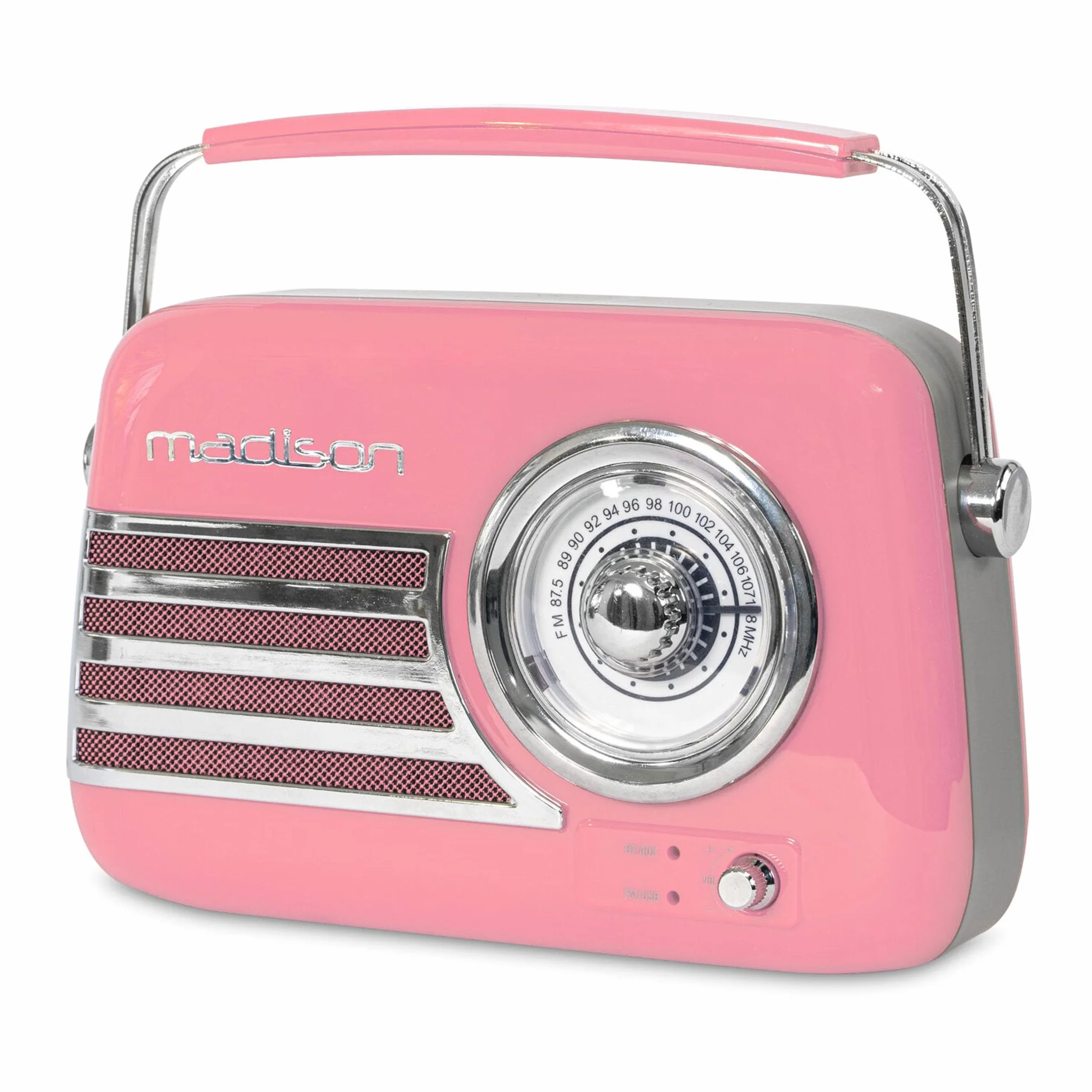 Madison FREESOUND-VR40P Radio bateryjne 30W Bluetooth USB FM różowy