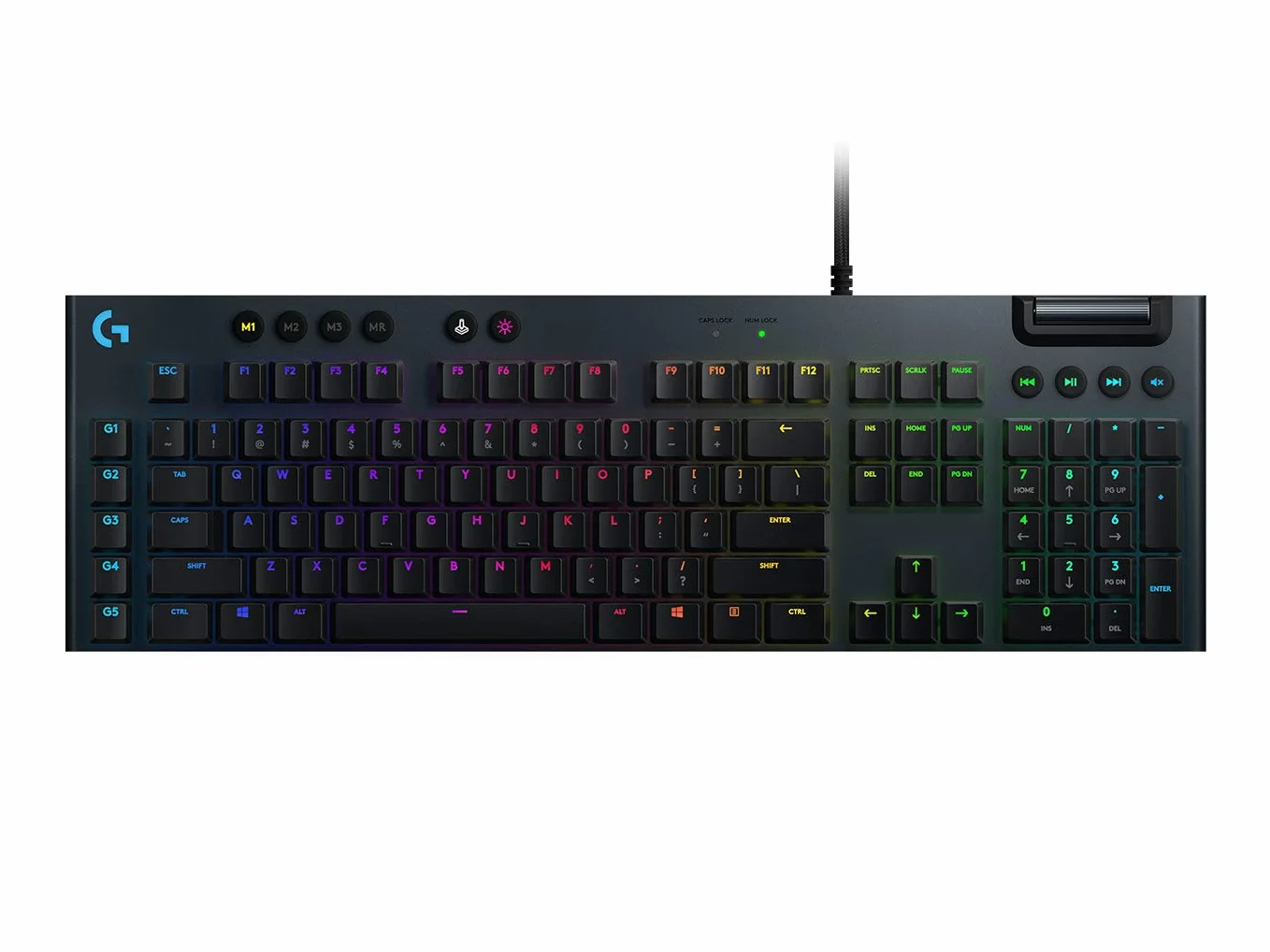 Logitech G815 Lightsync Rgb Mechanical Gaming Keyboard, Mechaniczna Klawiatura Do Gier Lightsync Rgb, Tactile Przełączniki,Pc/Mac - Czarny