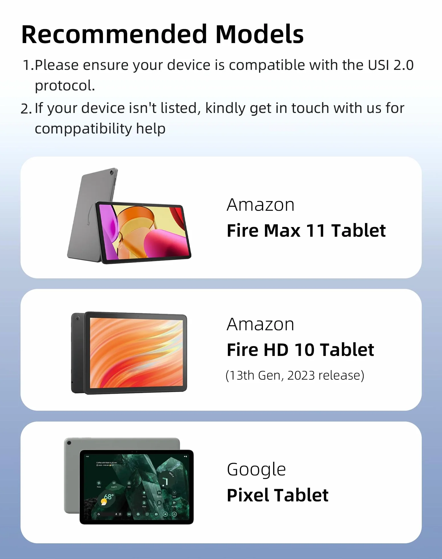 Metapen USI Stylus Pen G1 Air do Chromebooków, poziom ciśnienia 4096, dla ASUS, HP, Acer, Lenovo i Samsung