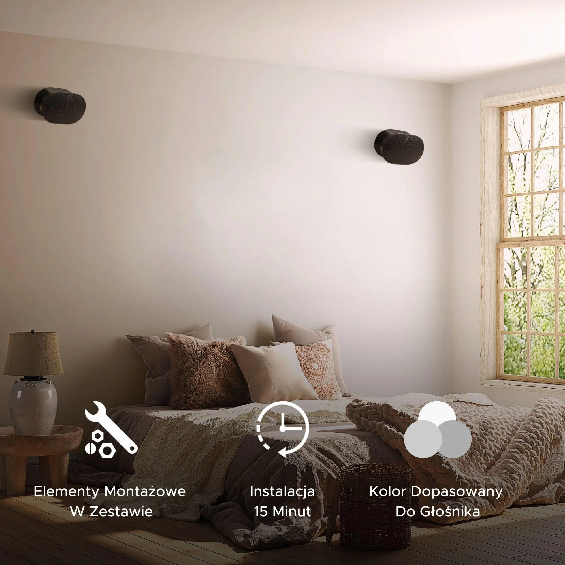 ERA300 uchwyt do montażu ściennego, uchylny i obrotowy, kompatybilny z Sonos ERA 300, bezproblemowa instalacja, zawiera zestaw montażowy (Czarny, Podwójny)