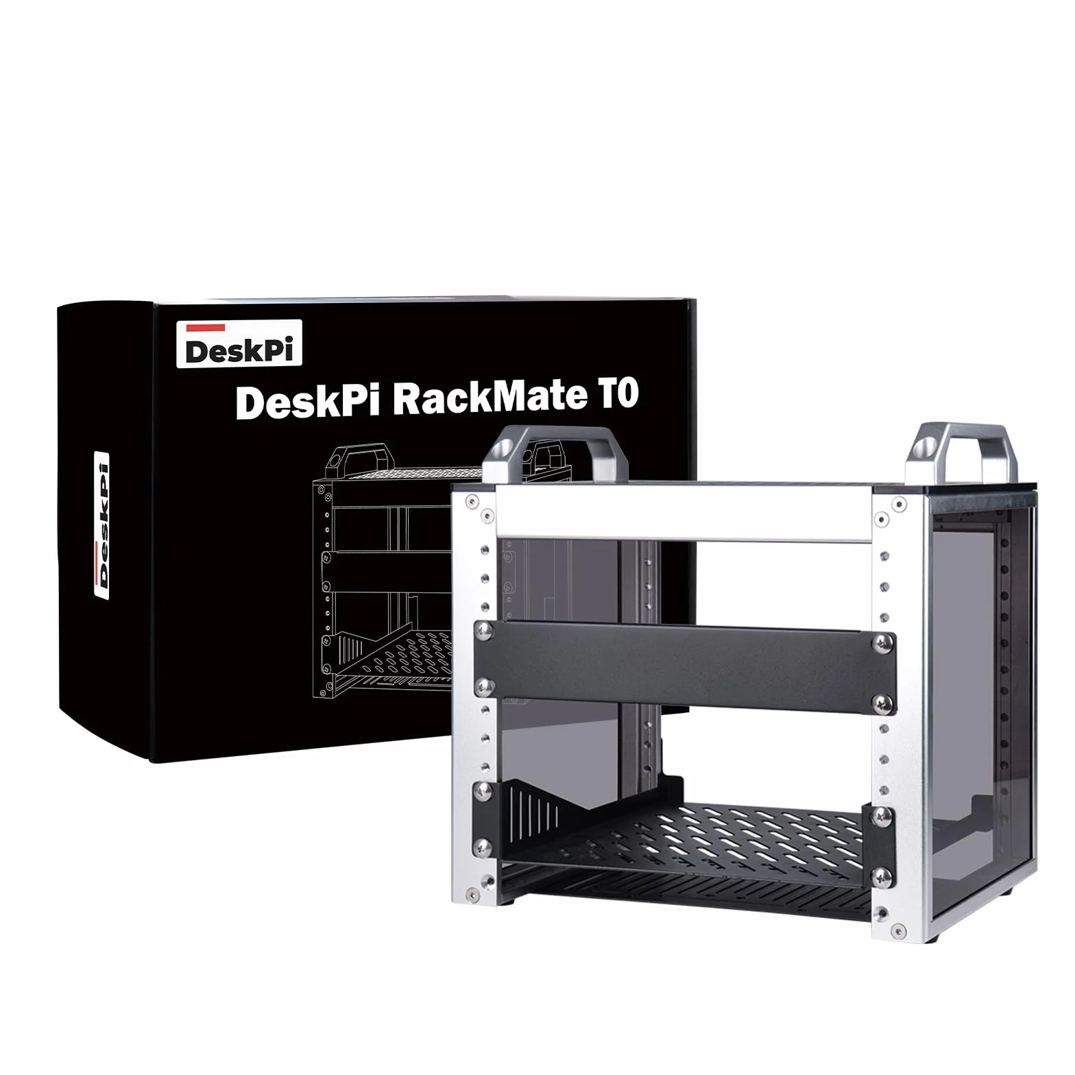 GeeekPi 4U Server Cabinet, 10-calowy serwer Rack dla sieci, serwerów, sprzętu audio i wideo, DeskPi RackMate T0 Rackmount