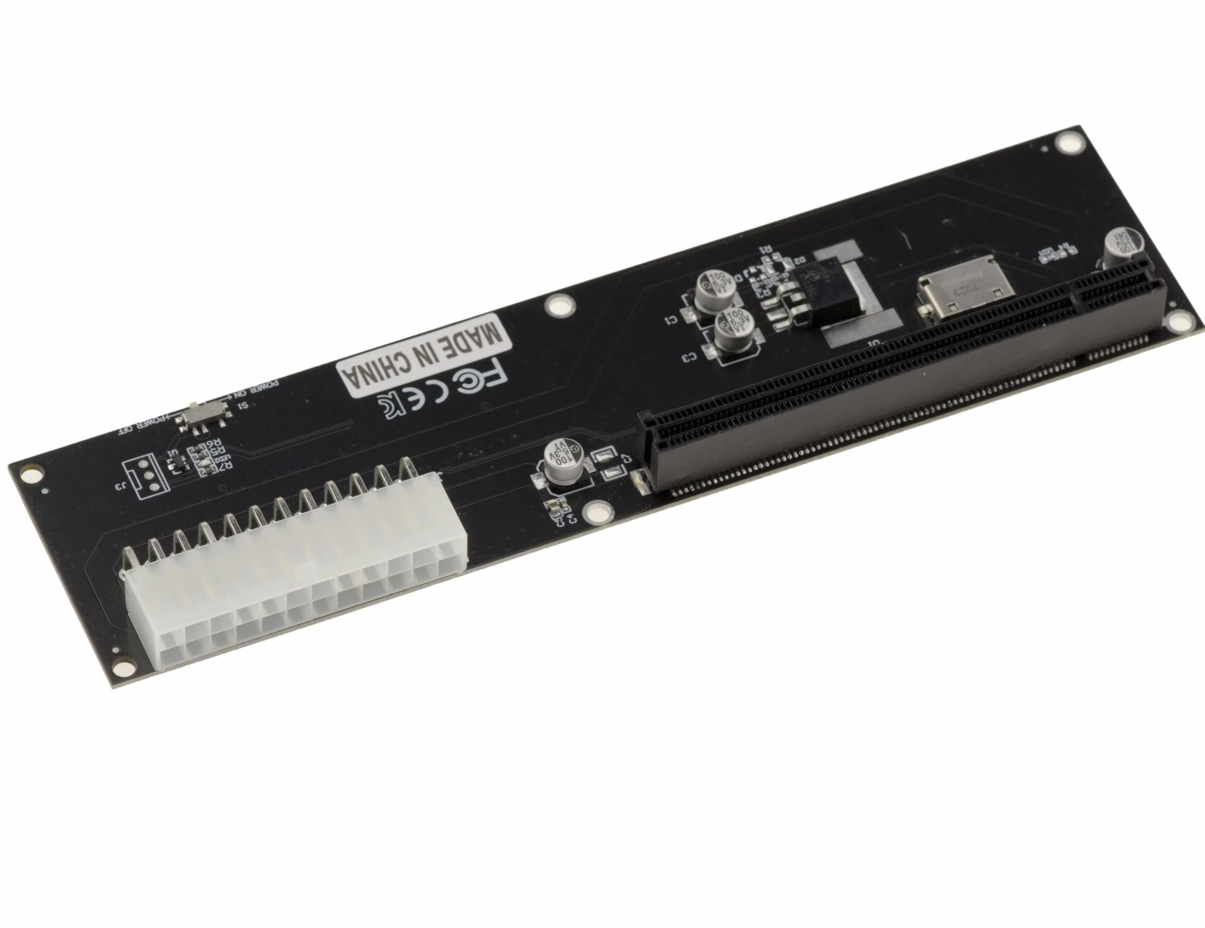 KALEA-INFORMATIQUE Płyta adaptera M2 NVMe M Key do PCIe 16x Gen 4.0 32G kompatybilna ze wszystkimi kartami PCIe, w tym z procesorami graficznymi. Szybkie łącze Oculink SFF-8611