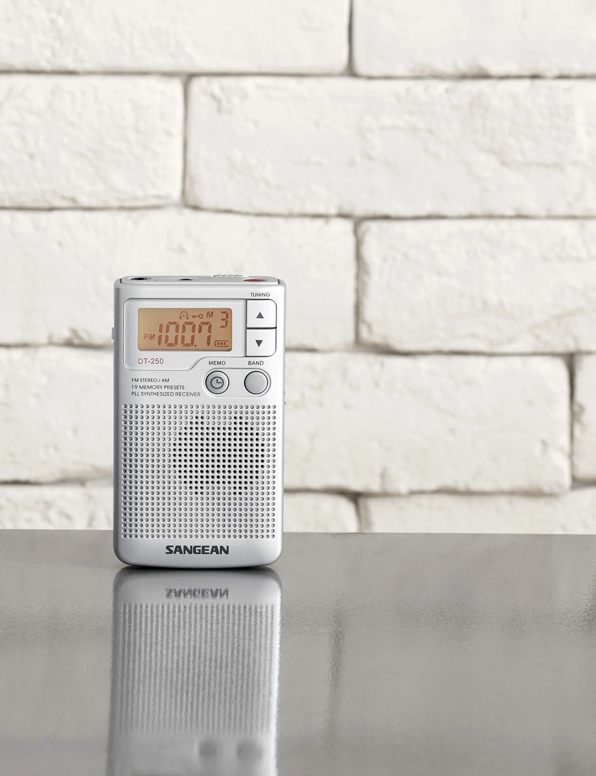 Sangean DT-250 radio, srebrny