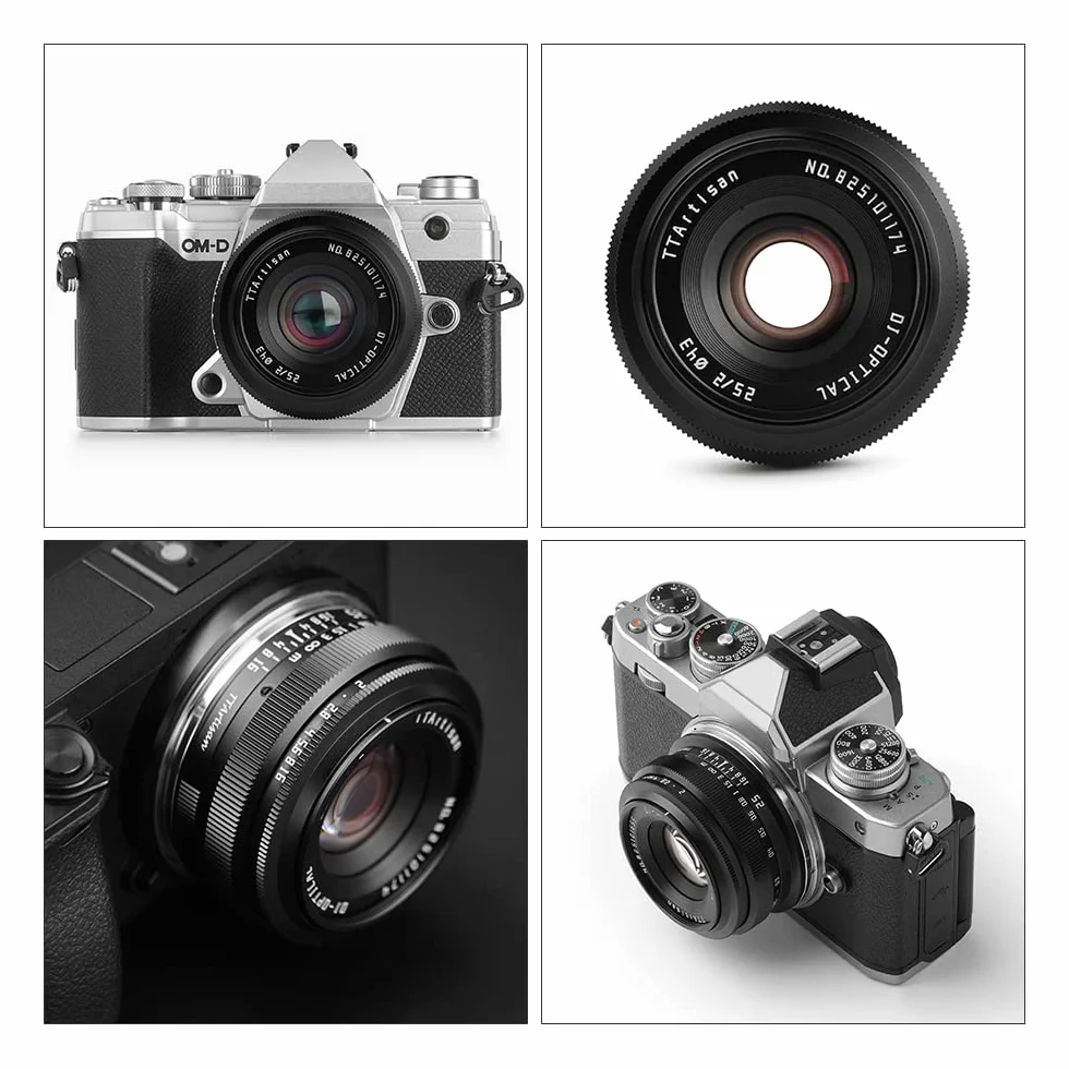 TTArtisan 25 mm F2.0 APS-C ręczny obiektyw aparatu przenośny ekonomiczny obiektyw portret ludzkość ulica martwa natura obiektyw do mocowania Sony E