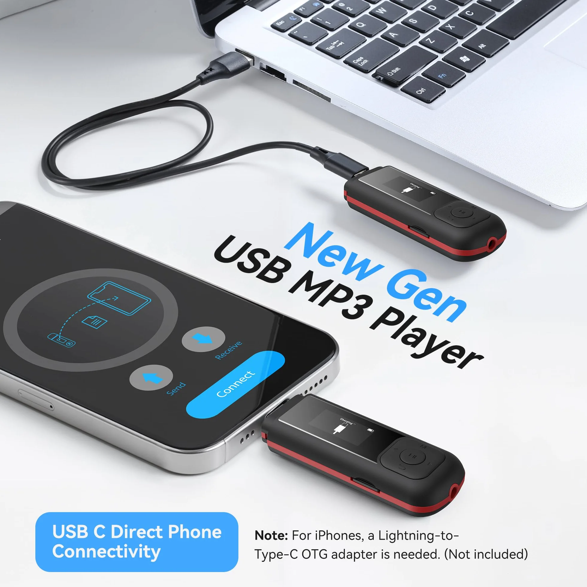 AGPTEK Odtwarzacz MP3 64 GB