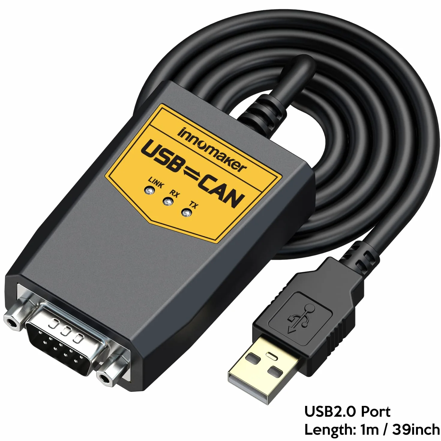 Przewód konwertera USB na CAN dla Raspberry Pi 5/4/3B+/3/Zero, Jetson Nano, Tinker Board, komputerów jednopłytkowych - Windows/Linux/Mac/Android/Venus OS