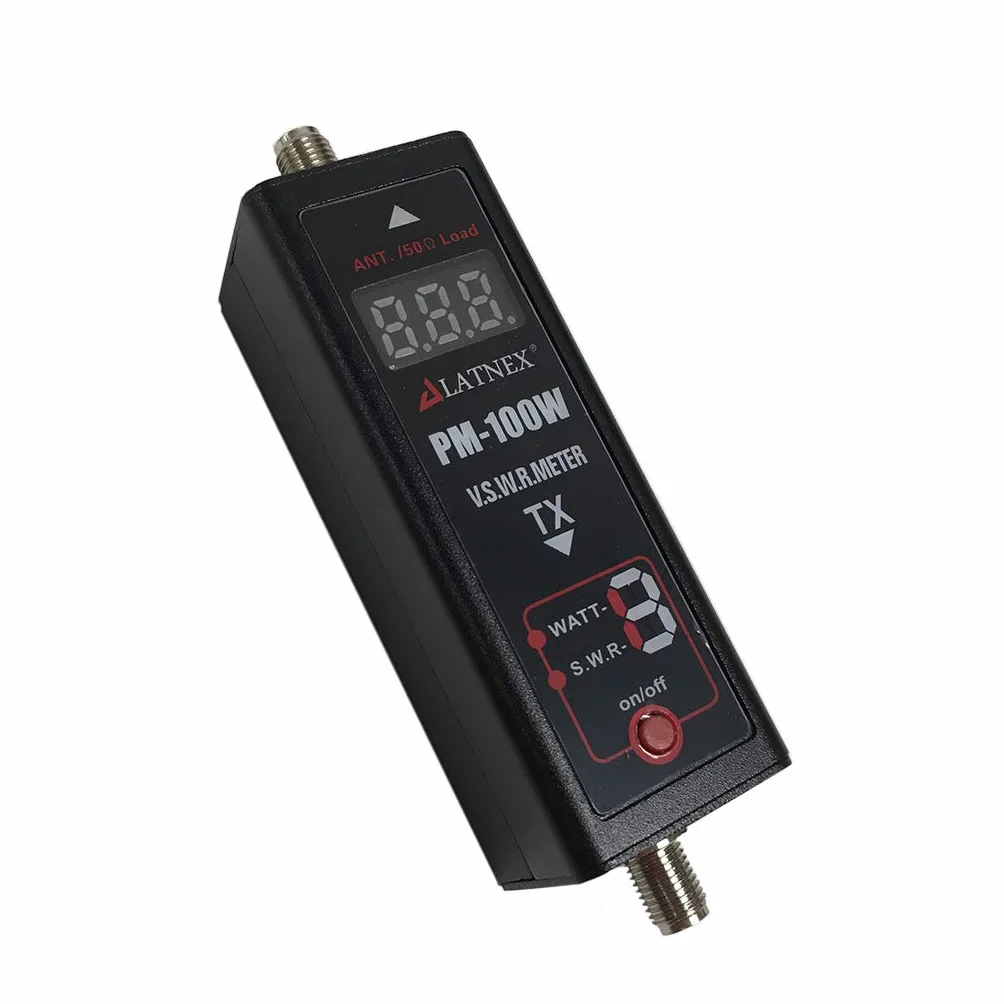 Cyfrowy miernik mocy SWR VHF UHF HF RF HAM PM-100W