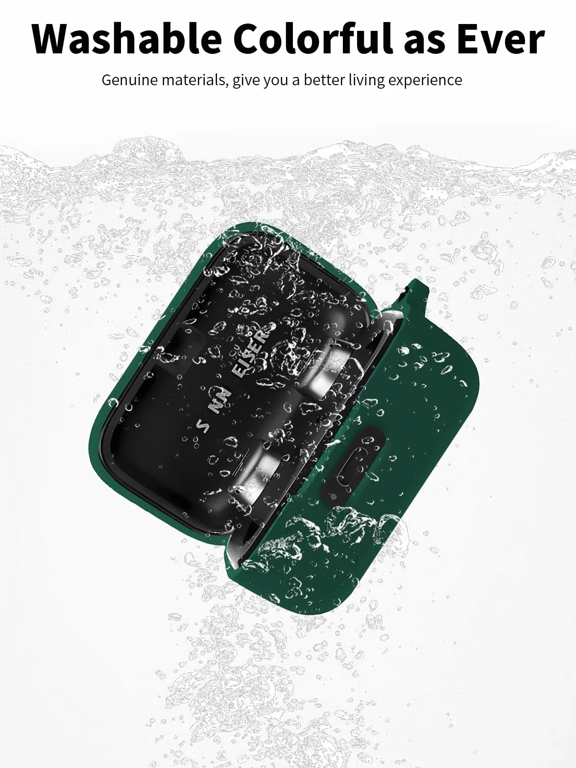 Silikonowe etui ochronne do słuchawek dousznych Sennheiser MOMENTUM True Wireless 4, trwałe i przyjazne dla środowiska etui na słuchawki Bluetooth z precyzyjnymi otworami i kompatybilnością z