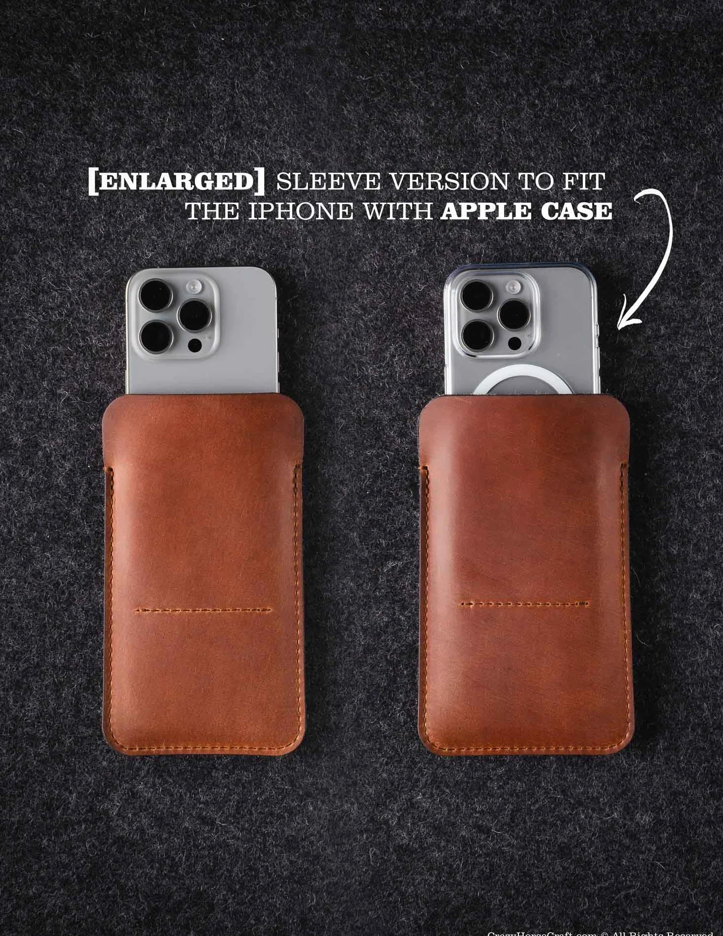 Skórzane etui do iPhone 16/16 Pro Fragola Red z portfelem i uchwytem na karty