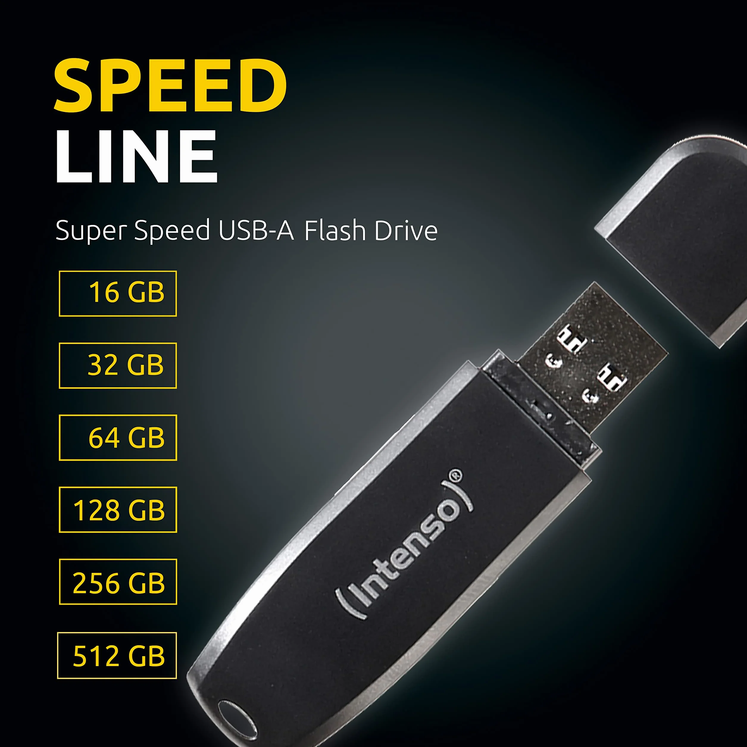 Intenso Speed Line pamięć USB 3.2 Gen 1x1 2 x 128 GB czarna