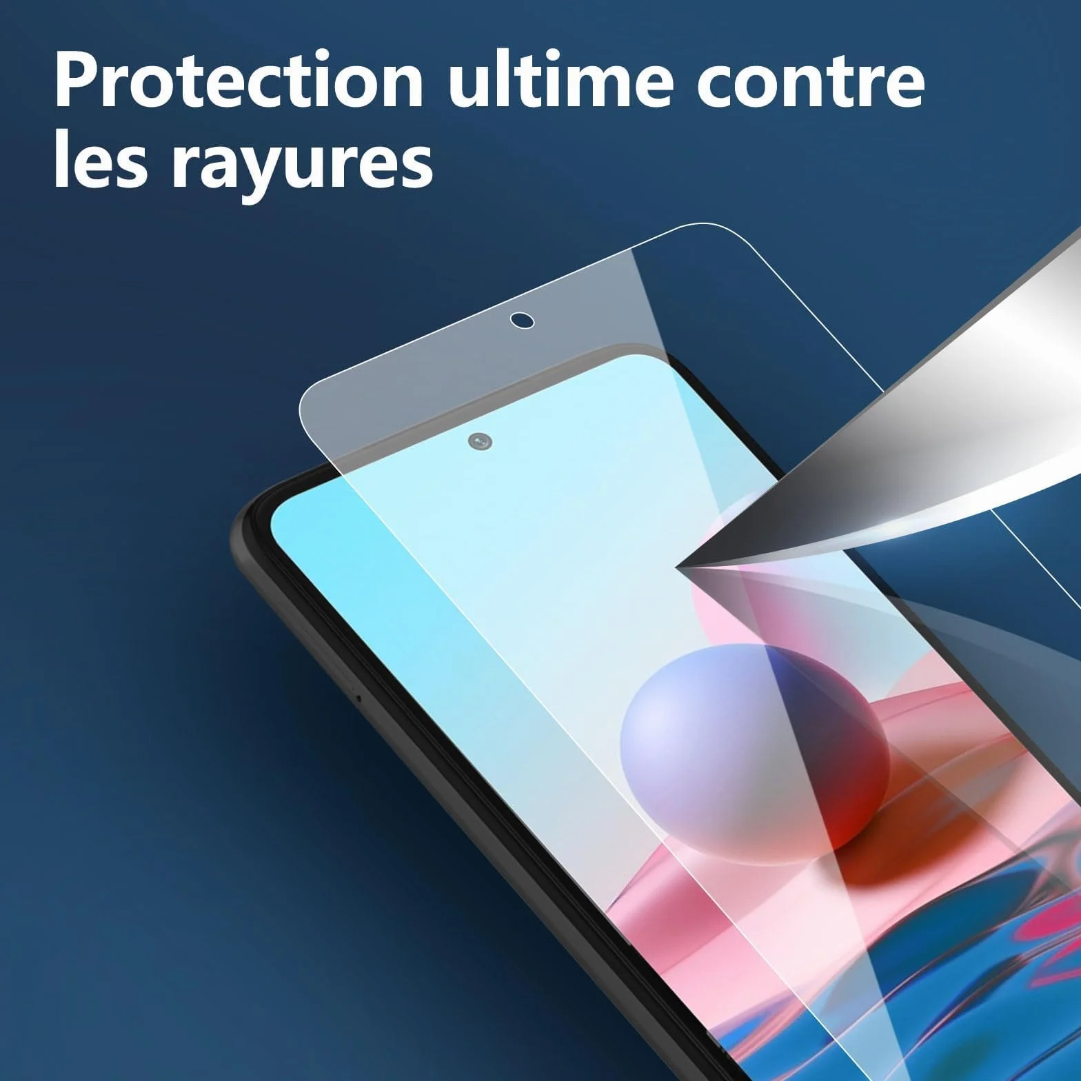 NEW'C Zestaw 3 sztuk szkła hartowanego do Xiaomi Redmi Note 10 Pro, 10 Pro Max 4G, folia ochronna na ekran, odporna na zarysowania, bez pęcherzyków powietrza, bardzo wytrzymała (0,33 mm HD Ultra
