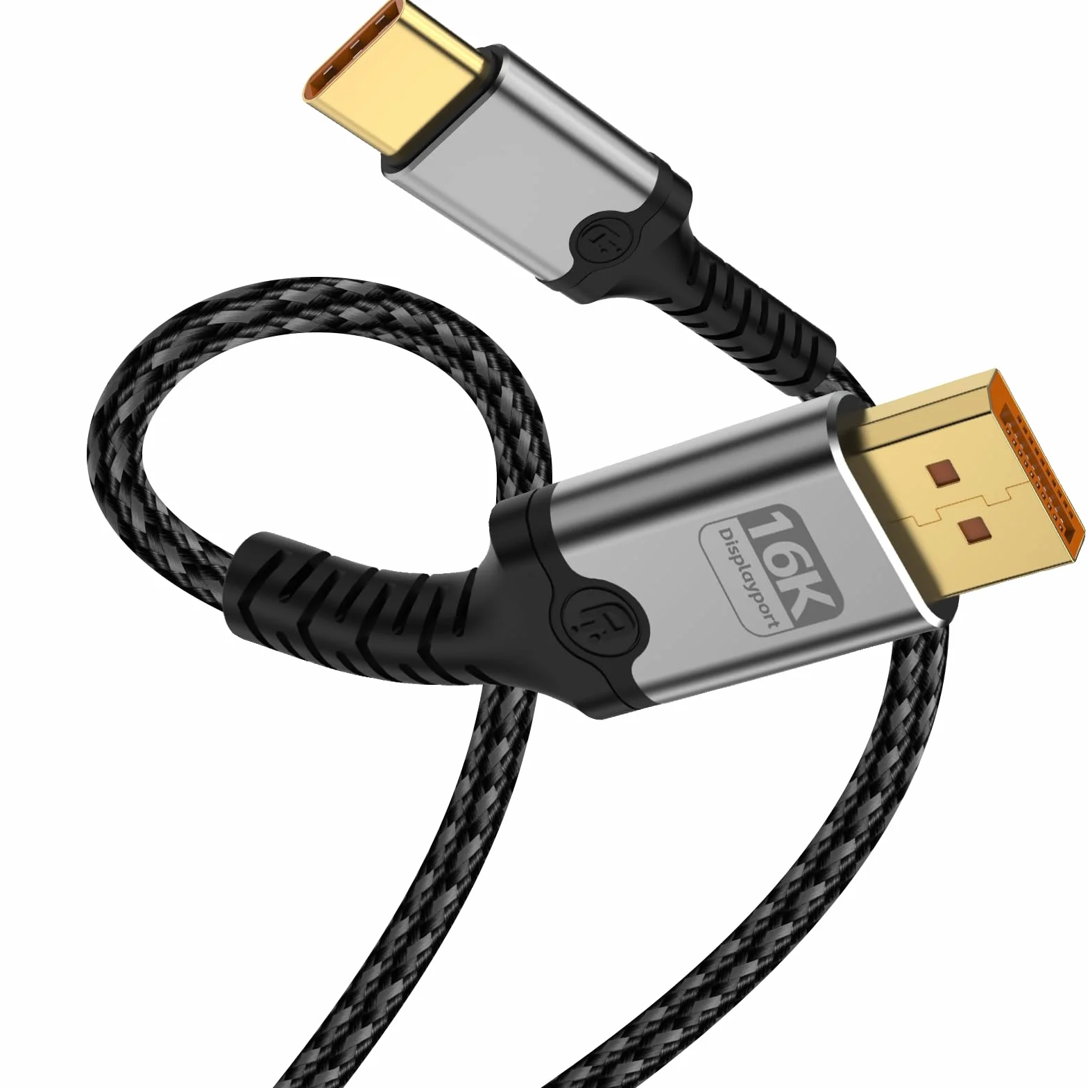 Kabel USB C do DisplayPort 2.1, 16K 60Hz, 8K 120Hz, 4K 240Hz, jednokierunkowy kabel Thunderbolt 3/4/5 do DP, kompatybilny z MacBook Pro/Air, iPhone 16 Pro/Max, XPS, Mac Mini (2 m)